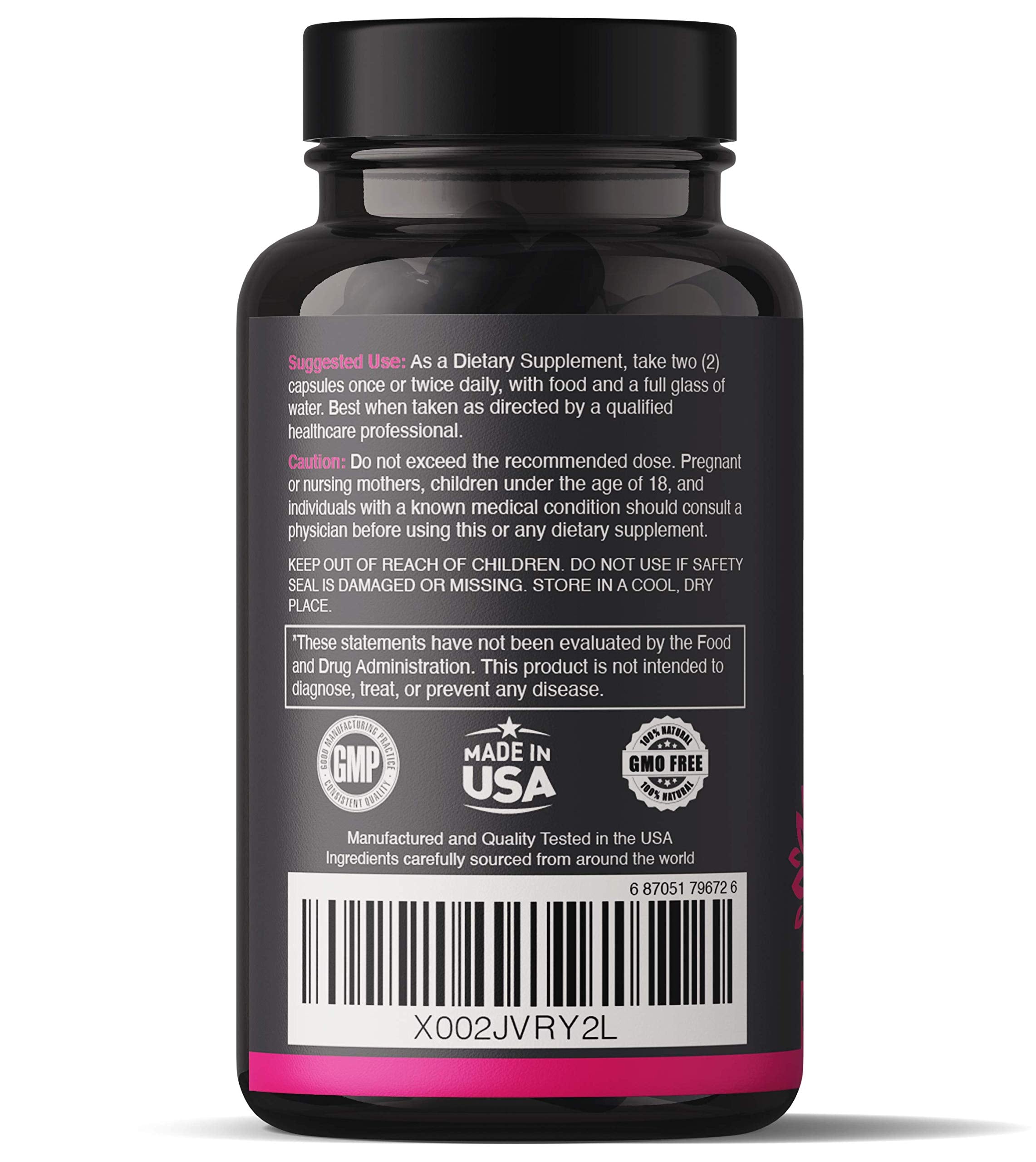 Natgrown Hormone Balance for Women PMS & Menopause Supplement for Fertility Hormonal & Menstrual Support, Helps Relief Hot Flashes - Maca Root, Vitex, Dong Quai & Black Cohosh Complex -Vegan Capsules Natgrown uk supplements