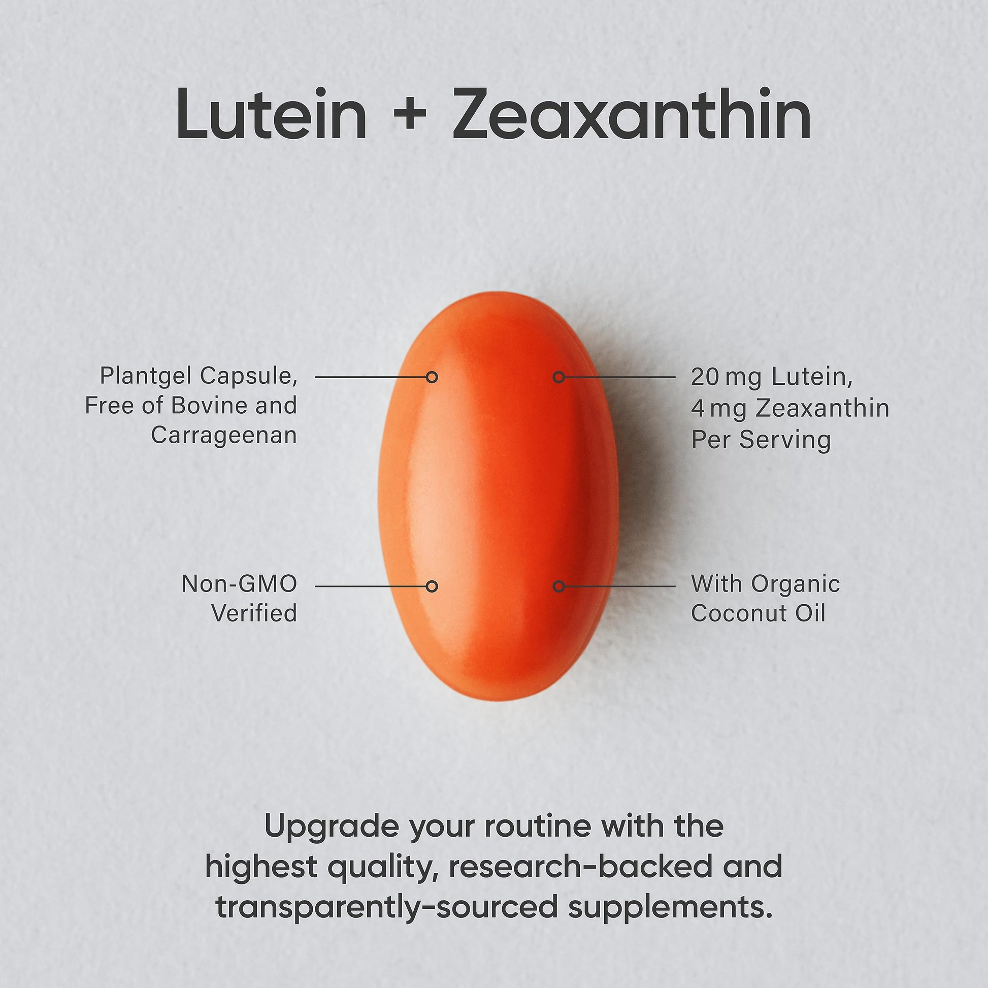 Sports Research Vegan Lutein + Zeaxanthin (20mg) with Organic Coconut Sports Research uk supplements