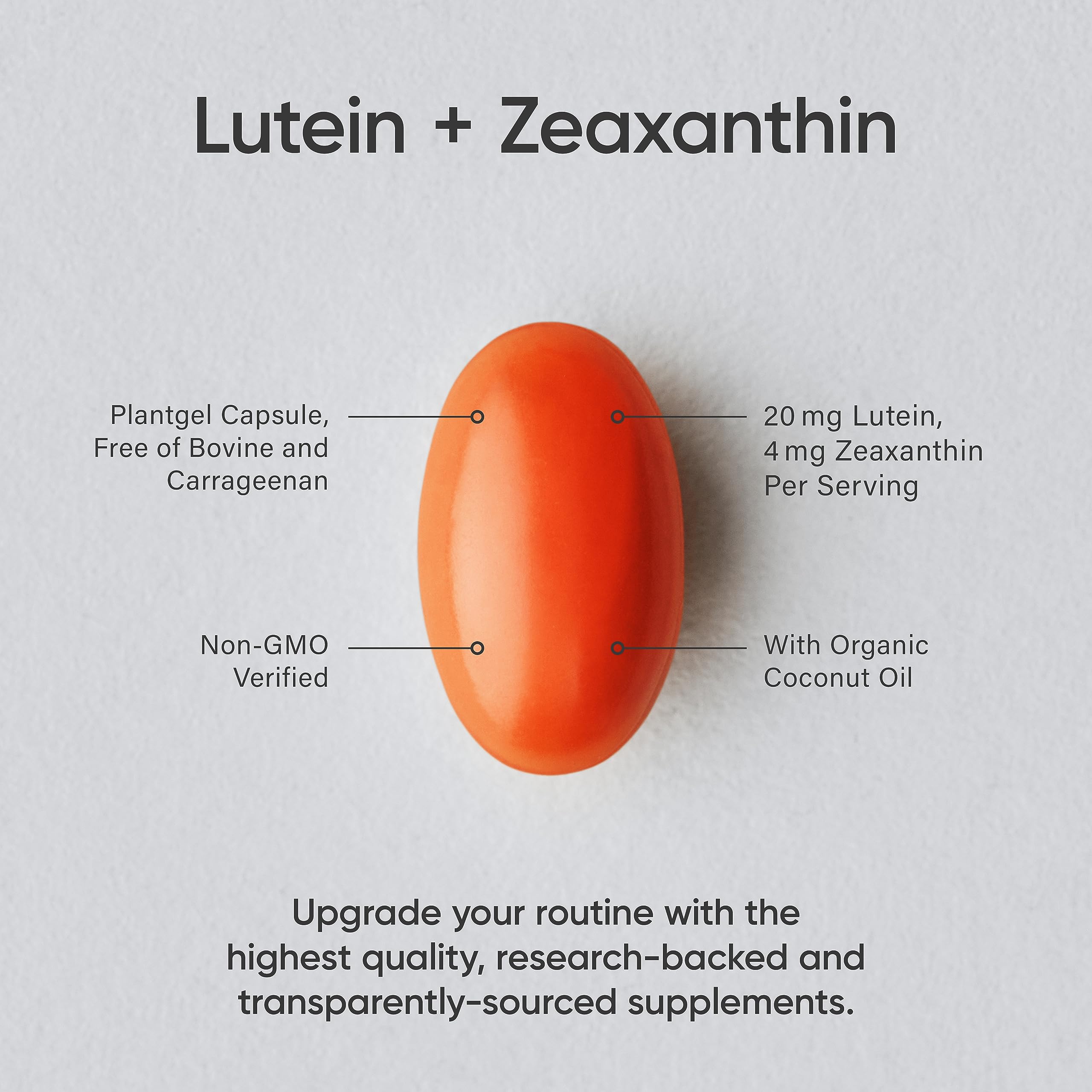 Sports Research Vegan Lutein + Zeaxanthin (20mg) with Organic Coconut Sports Research uk supplements