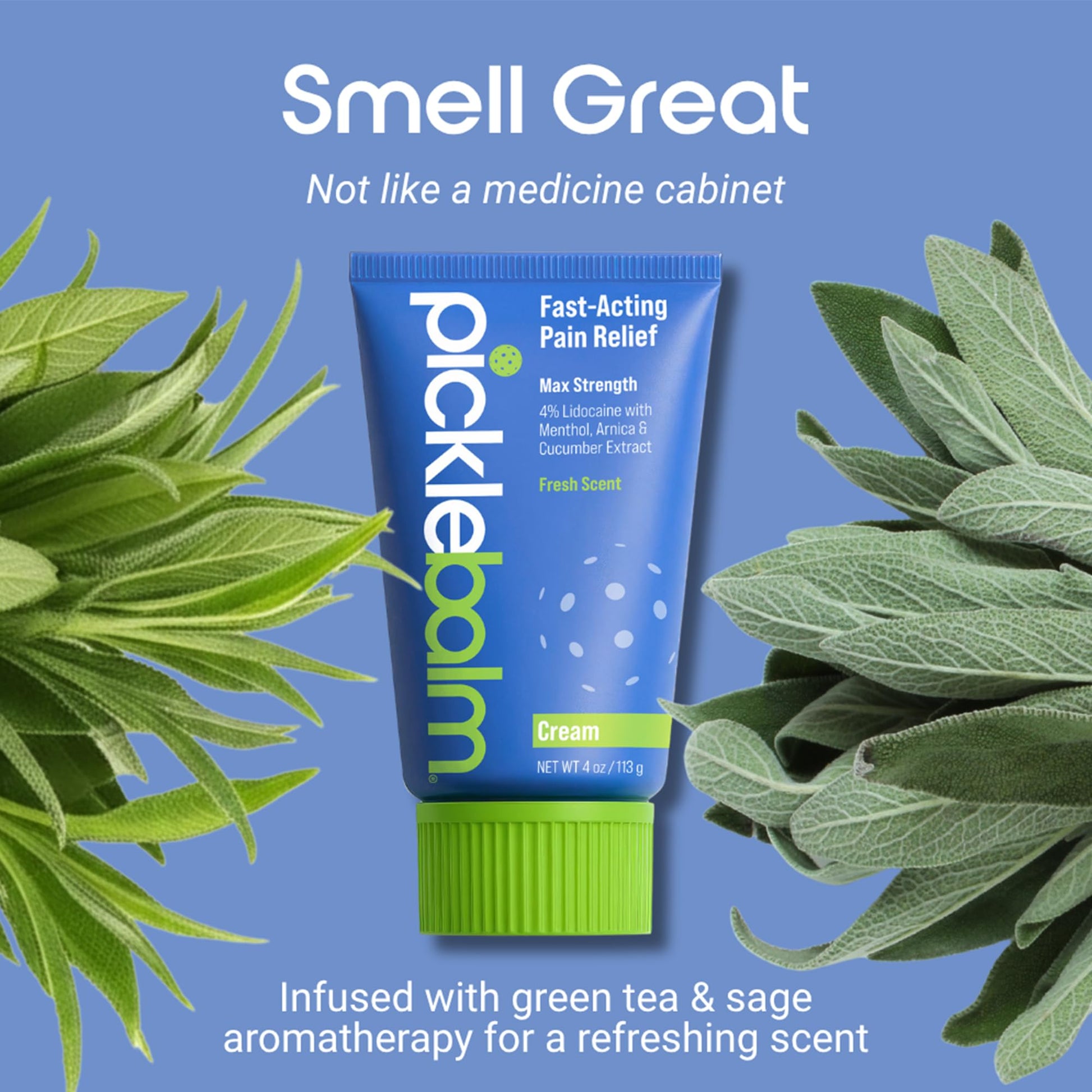 PickleBalm Pickleball Post-Game Muscle Pain Relief Cream with 4% Lidocaine, Arnica, Menthol, Cucumber Seed Extract for Shoulders, Knees, Wrists, and More, 4oz Cream PickleBalm uk supplements