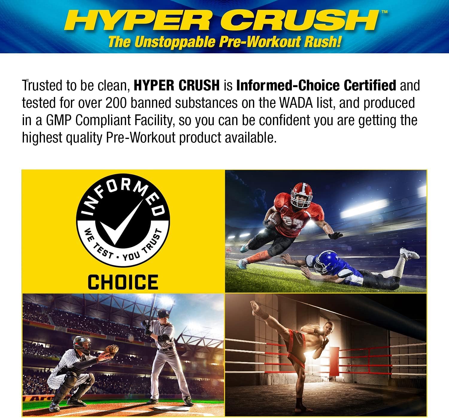 Maximum Human Performance MHP HYPER CRUSH Pre Workout energy drink creatine Maximum Human Performance uk supplements