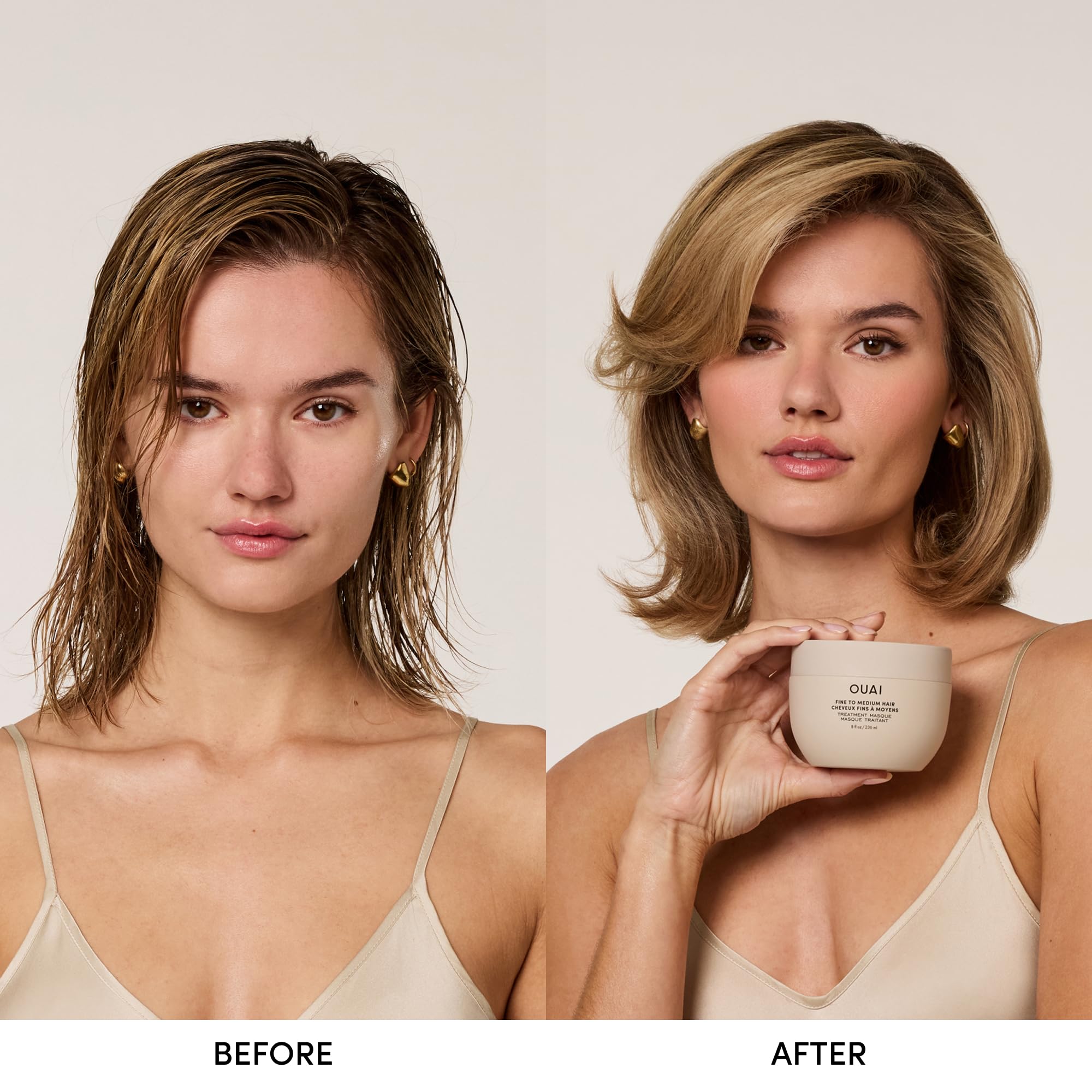 OUAI Fine to Medium Hair Treatment Masque - Hydrating Hair Mask to Help Repair Strands & Increase Shine - With Shea Butter, Keratin and Panthenol - Paraben, Phthalate & Sulfate Free (8 Fl Oz) OUAI uk supplements