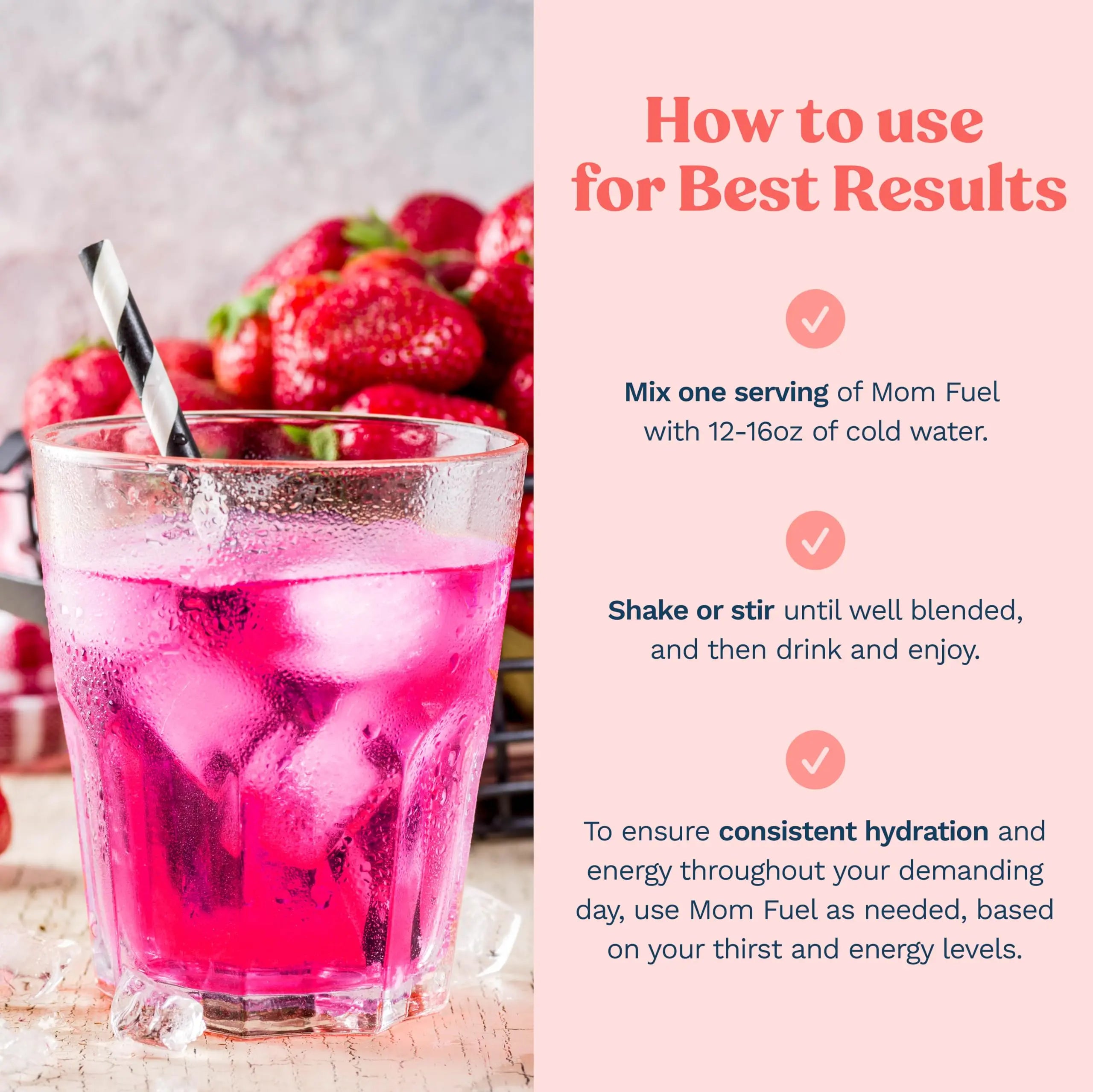 Mommy Knows Best Mom Fuel Electrolyte Drink Mix for Moms, Hydration Support - for Pregnancy, Prenatal, Electrolytes + Trace Minerals, Lactation Drink Mix Supplement (32 Count) Mommy Knows Best uk supplements