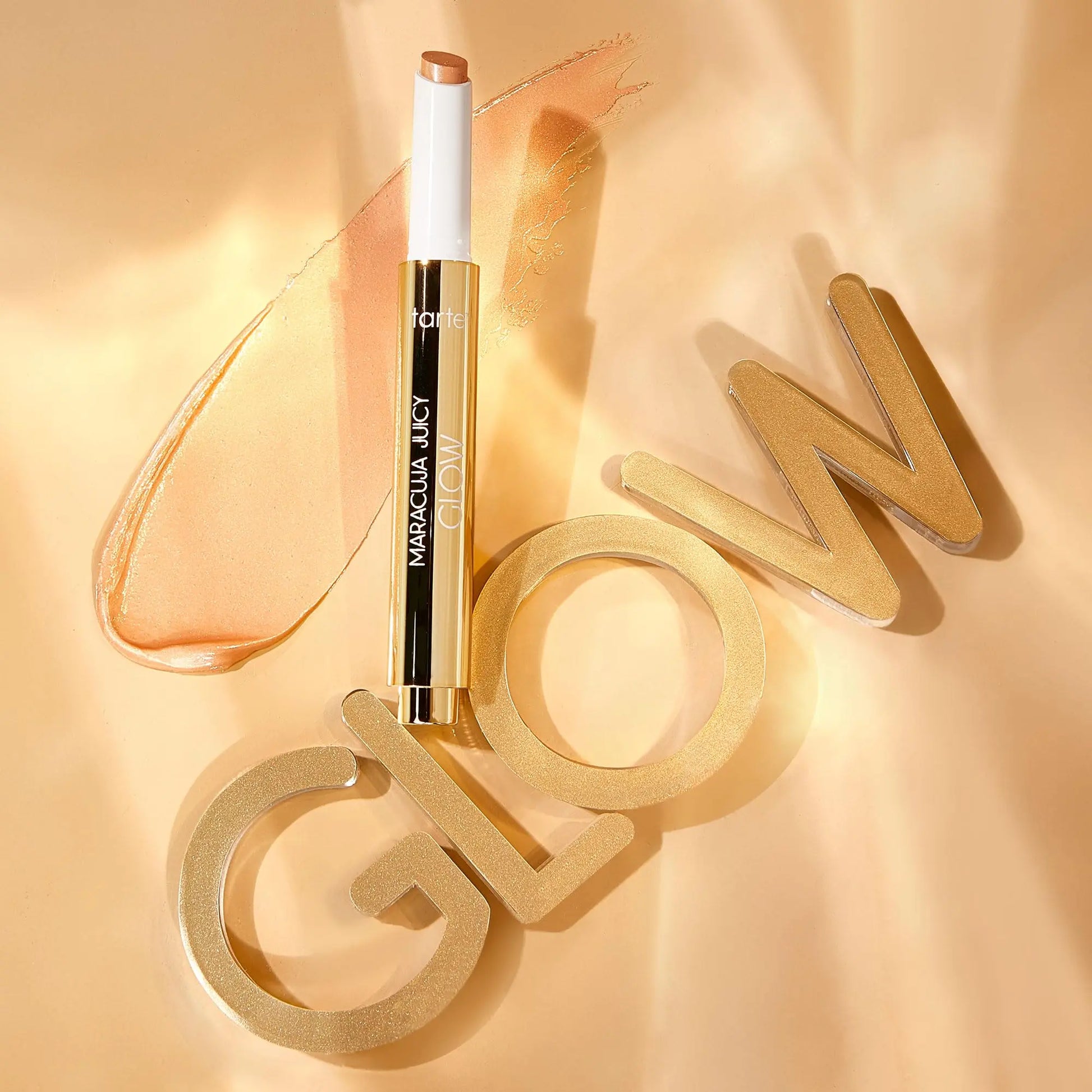 tarte maracuja juicy glow highlight – Highlighter with Vitamin E to Hydrate, Blur appearance for a Smooth Buildable & Luminous Radiant Finish, Vegan & Cruelty-Free, full size, champagne glow tarte uk supplements