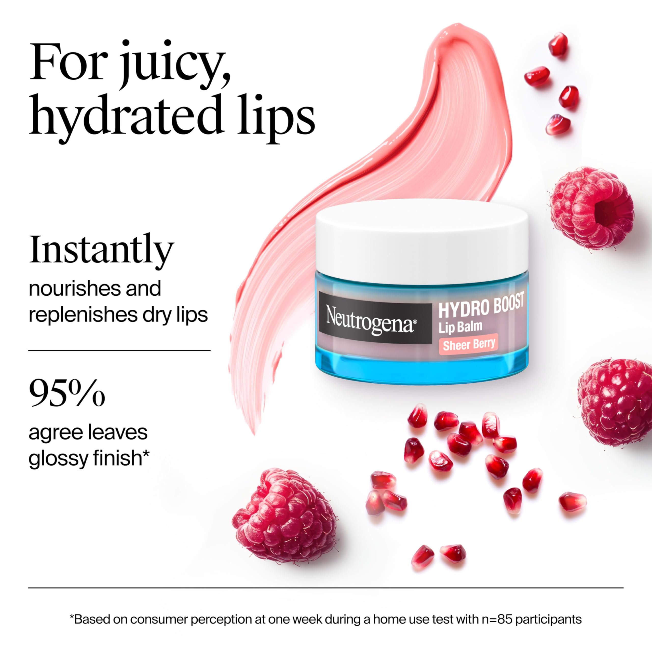 Neutrogena Hydro Boost Hyaluronic Acid Lip Balm, Nourishing Vitamin E Leaves Lips Feeling Hydrated, Sheer Pink Tinted Color with a Sweet Berry Flavor, Sheer Berry, 0.5 oz Neutrogena uk supplements