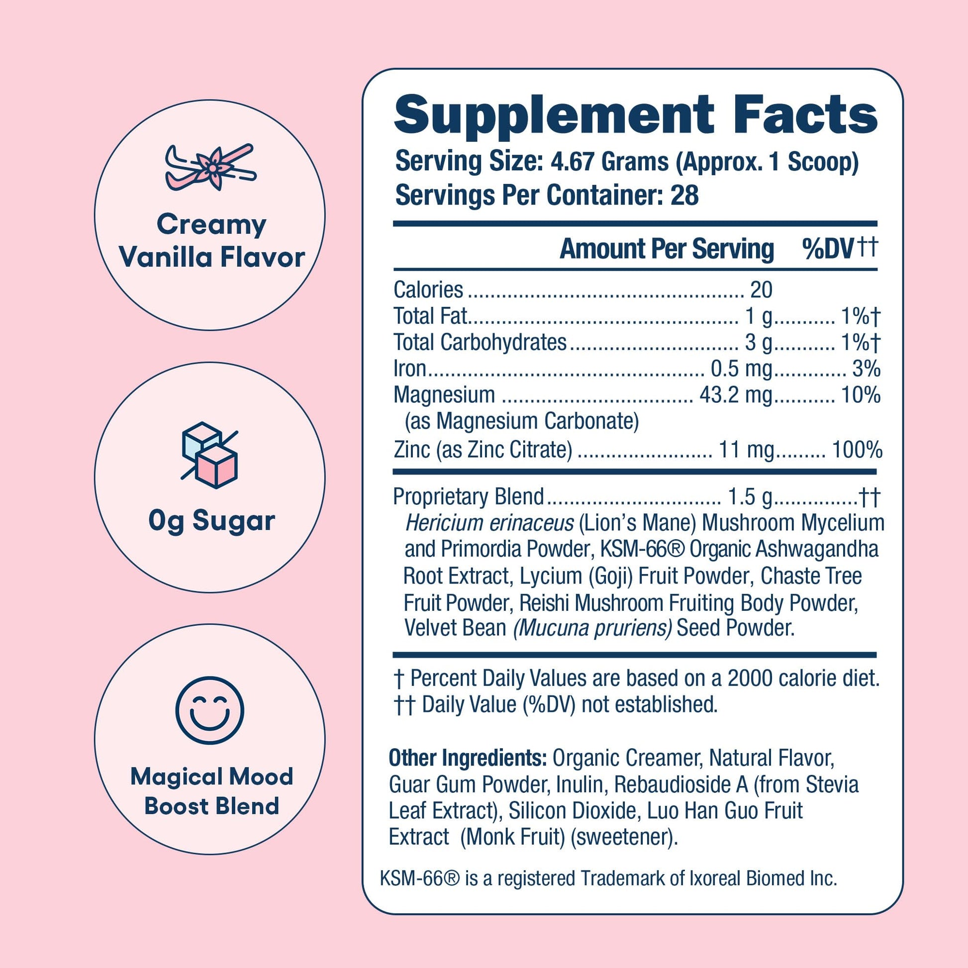 Love Sweat Fitness Mood & Stress Support Supplement for Women | Ashwagandha, B Vitamins & Magnesium Powder | Focus, Calm & Balance | Miss Congeniality Vanilla | Vegan, Non-GMO | 28 Servings Love Sweat Fitness uk supplements