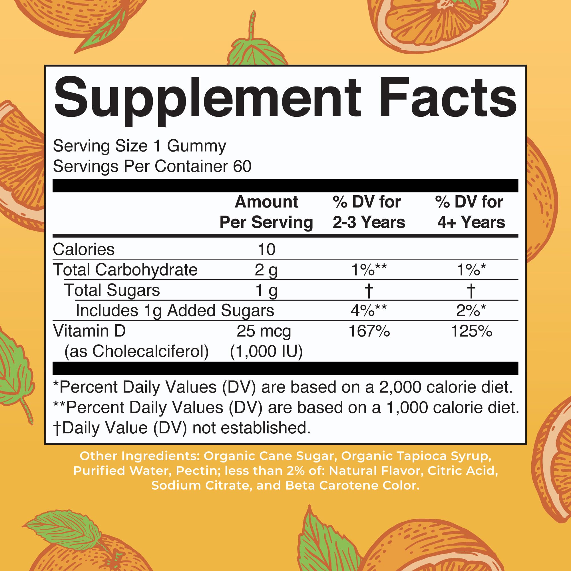MaryRuth Organics Vitamin D3 Gummies | 2 Month Supply | Adults & Kids Vitamin D Gummy | Immune Support Supplement | VIT D3 1000IU for Bone Health&Muscle Function | Vegan | Non-GMO | Gluten Free | 60 MARYRUTH'S uk supplements