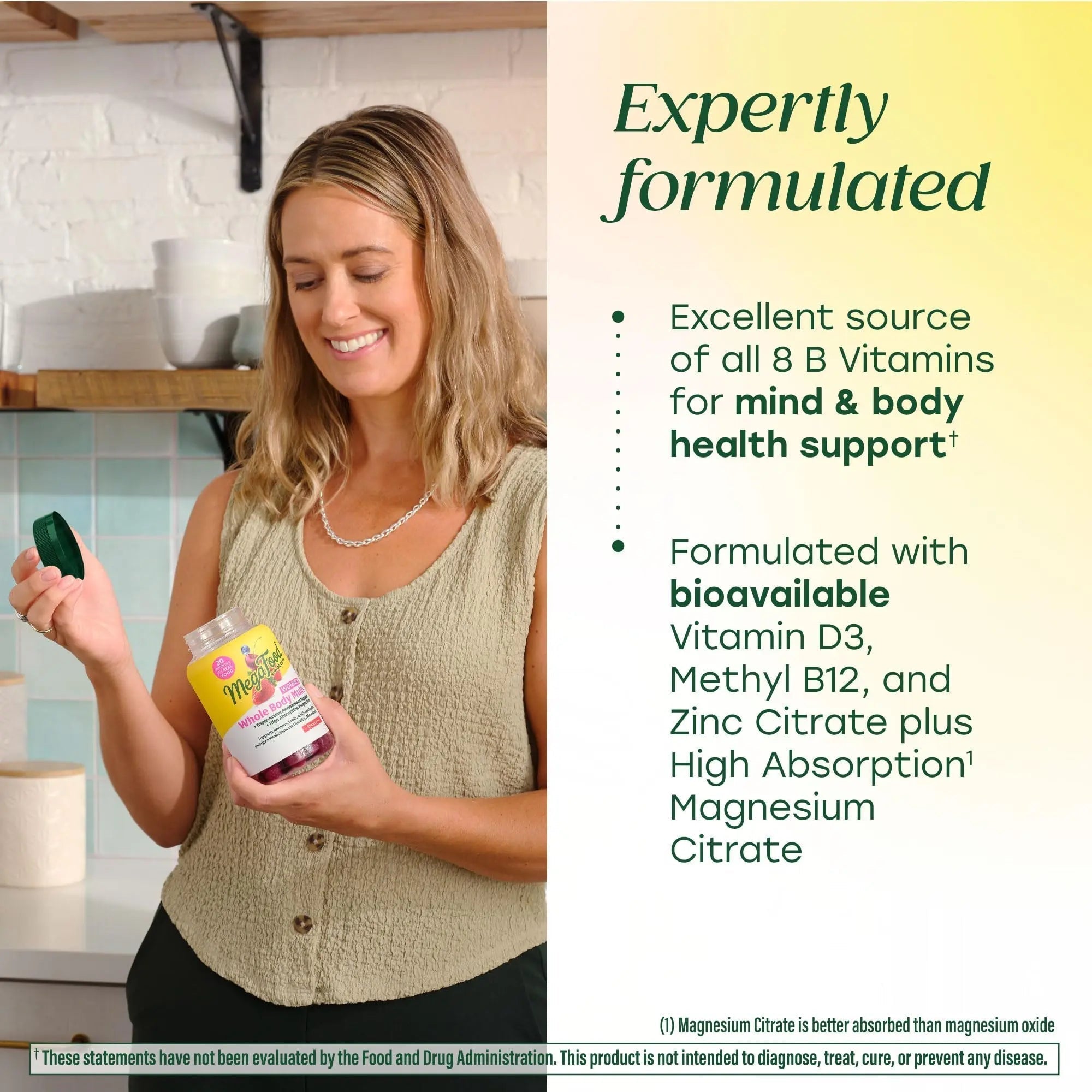 MegaFood Women’s Whole Body Multivitamin Gummies - Multivitamin For Women With Vitamin C, Magnesium Citrate, Vitamin D3, Folate MegaFood uk supplements