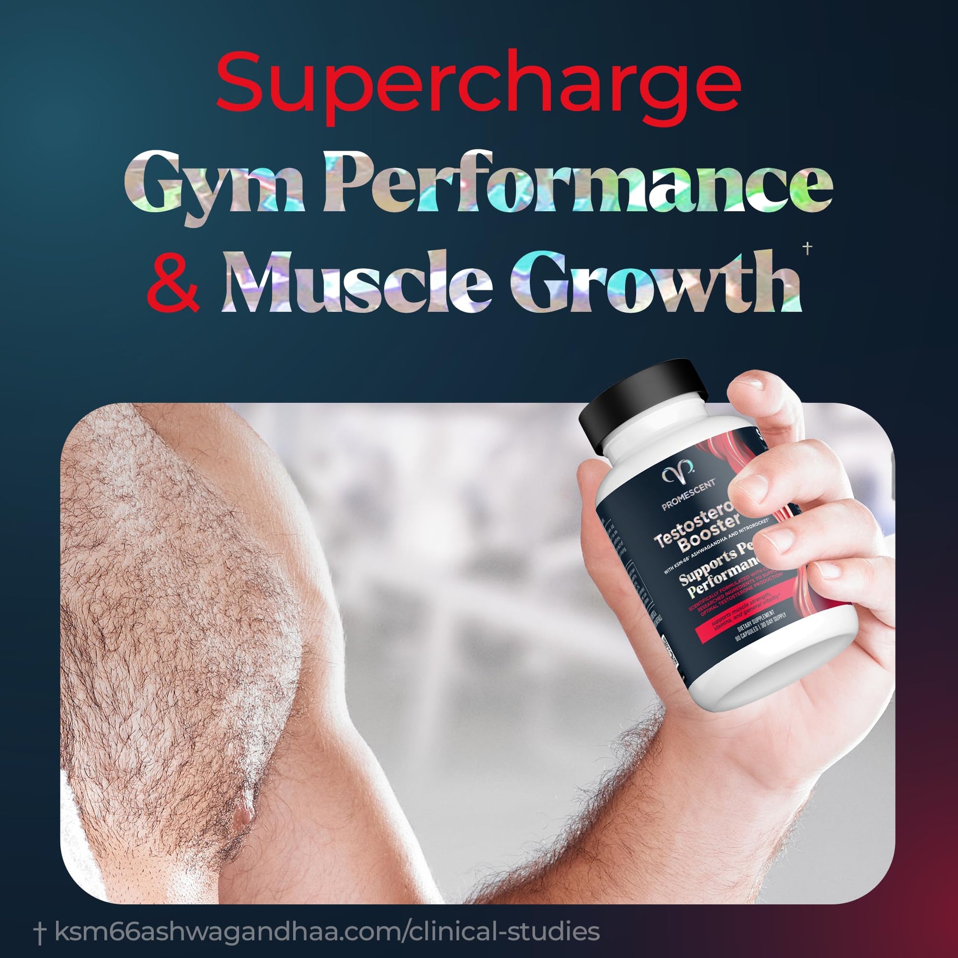 Promescent Desensitizing Delay Spray for Men Clinically Proven to Help You Last Longer in Bed, Prolong Climax for Him, 2.6 ml + Testosterone Booster for Men Supplement with KSM-66 Ashwagandha Promescent uk supplements