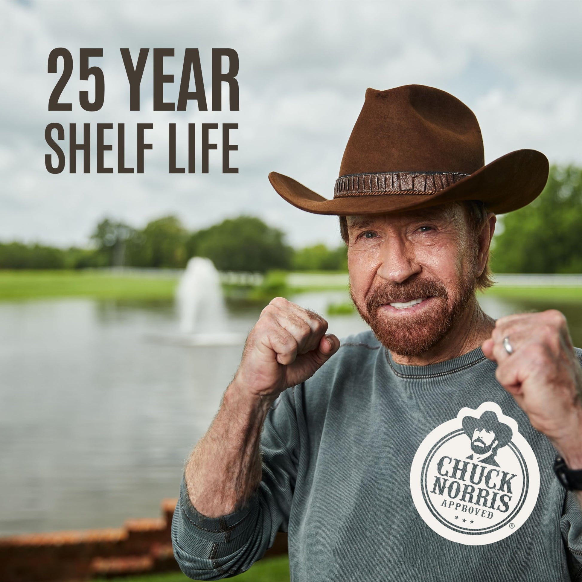 by Chuck Norris Roundhouse Provisions 3 Day, 26 servings Emergency Meal Kit, Grab-and-Go, Premade, Disaster Prep, Hiking, Survival, Adventure, Camping Food, 25 Year Shelf Life. ROUNDHOUSE PROVISION uk supplements