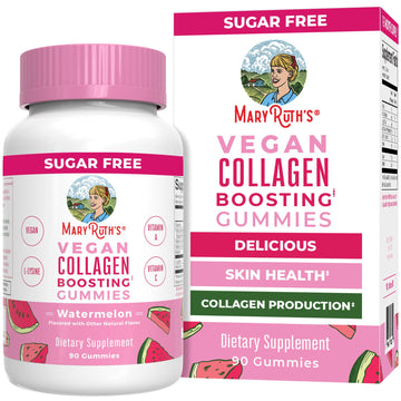 MaryRuth Organics Vegan Collagen for Women & Men, Collagen Boosting Gummies, Skin Care, Lysine, Vitamin C, Vitamin A, Amla, Supplement for Hair & Skin, Vegan, Non-GMO, Gluten Free, 90 Servings MARYRUTH'S uk supplements