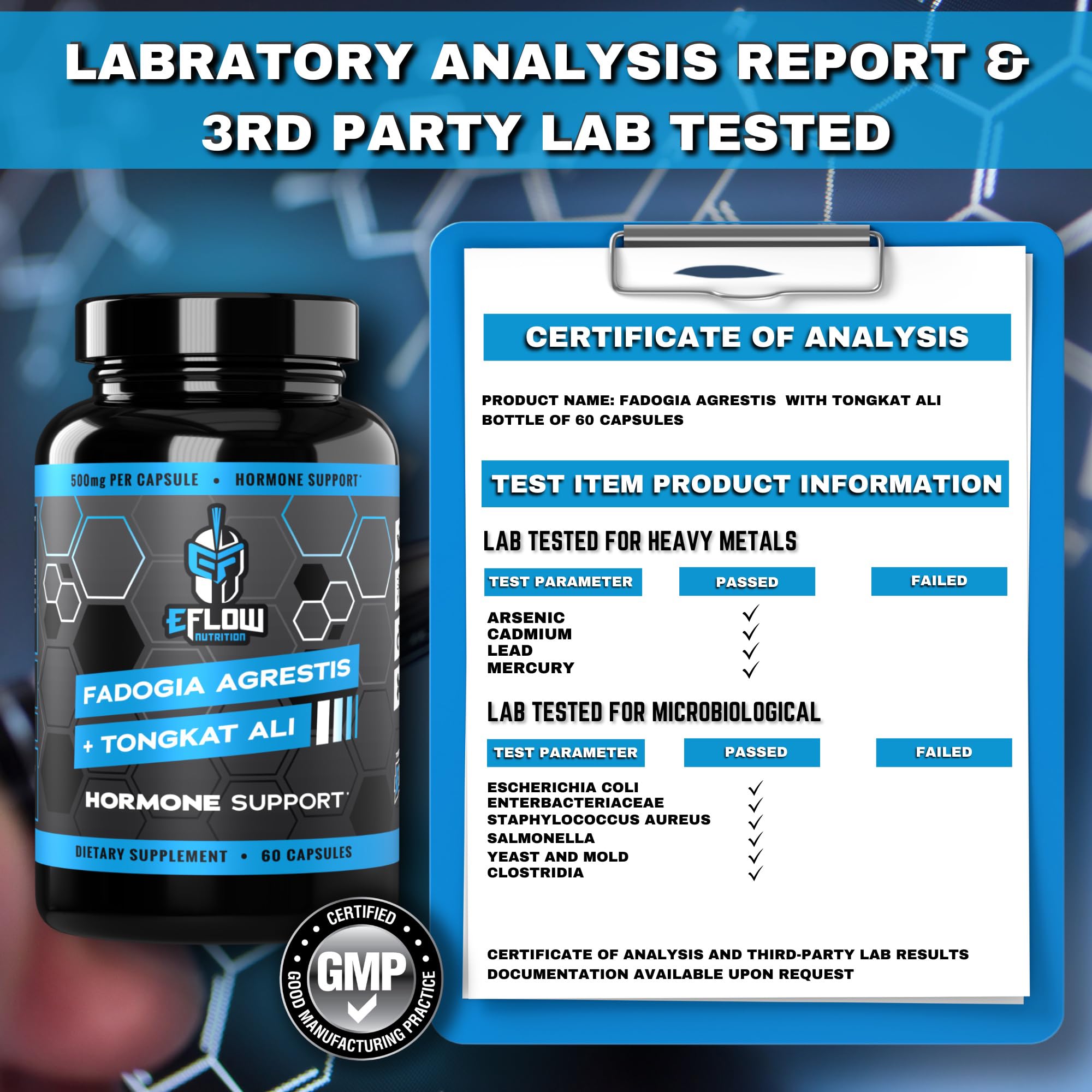 eFlow Nutrition Fadogia Agrestic + Tongkat Ali - [2-in-1] Natural Performance Supplement eFlow Nutrition uk supplements
