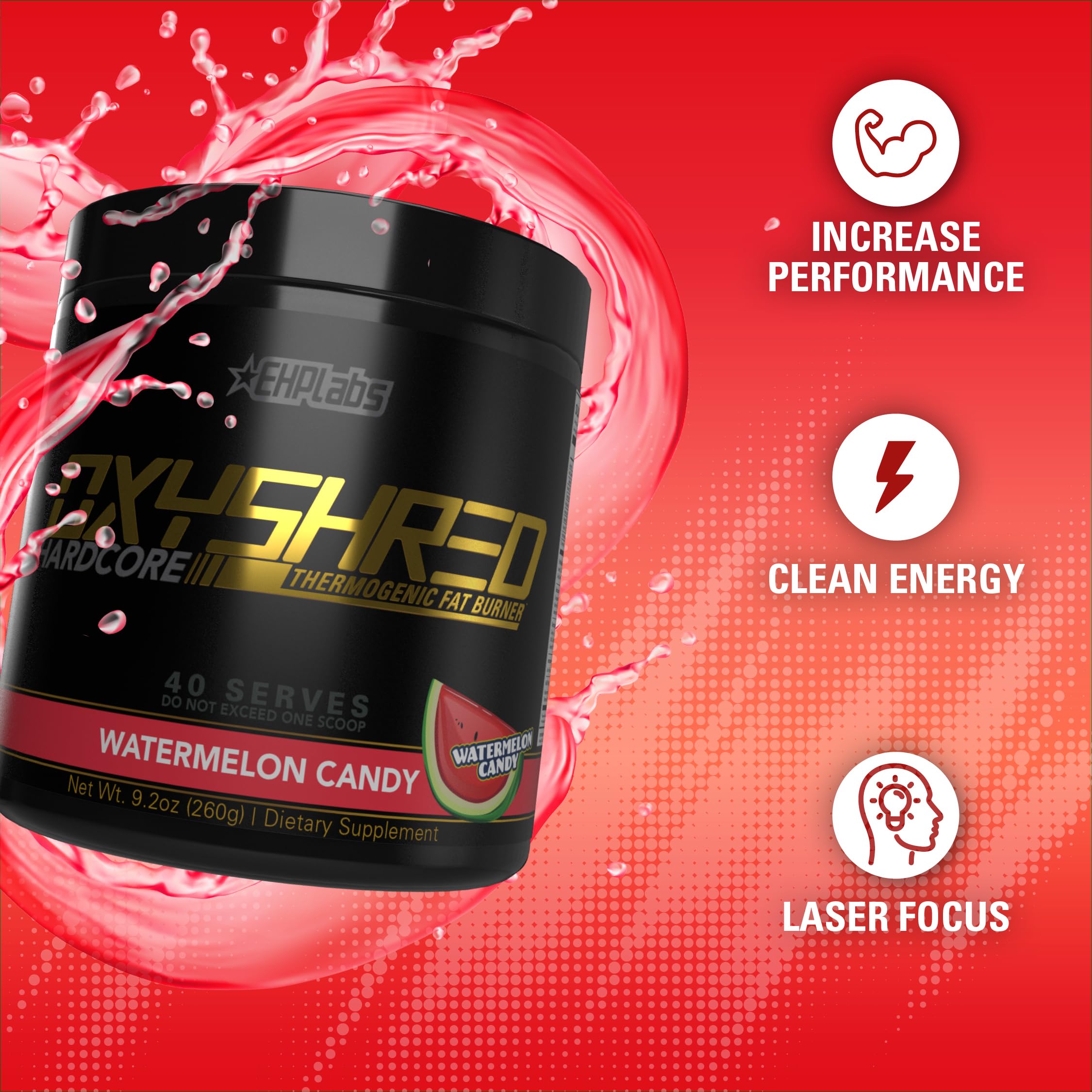EHP Labs OxyShred Hardcore Thermogenic Shredder - Pre Workout Powder with L Glutamine EHP Labs uk supplements