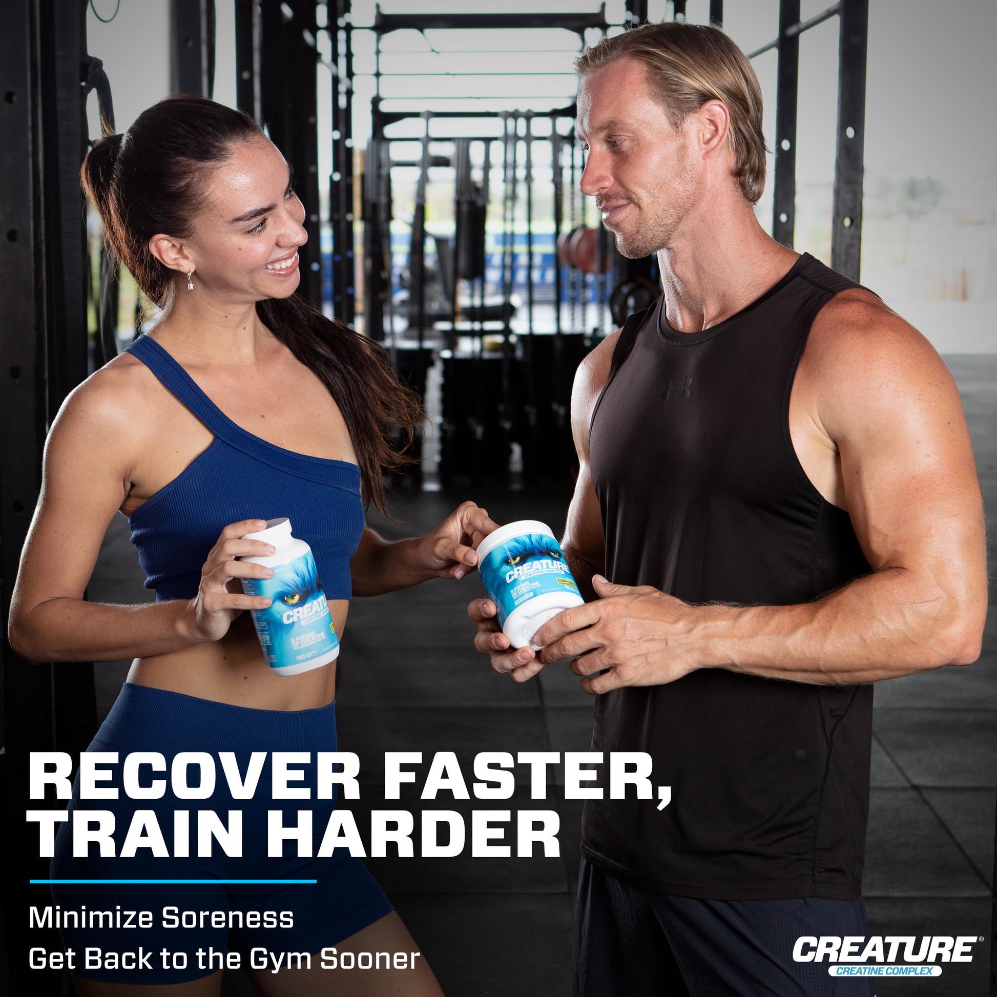 CREATURE® Creatine Complex - Creatine Monohydrate Powder with 5 Types of Creatine Including Con-Crēt® Creatine HCL, Promotes Muscle, Strength, Endurance, Brain Health, Unflavored, 300g 60 Servings CREATURE uk supplements