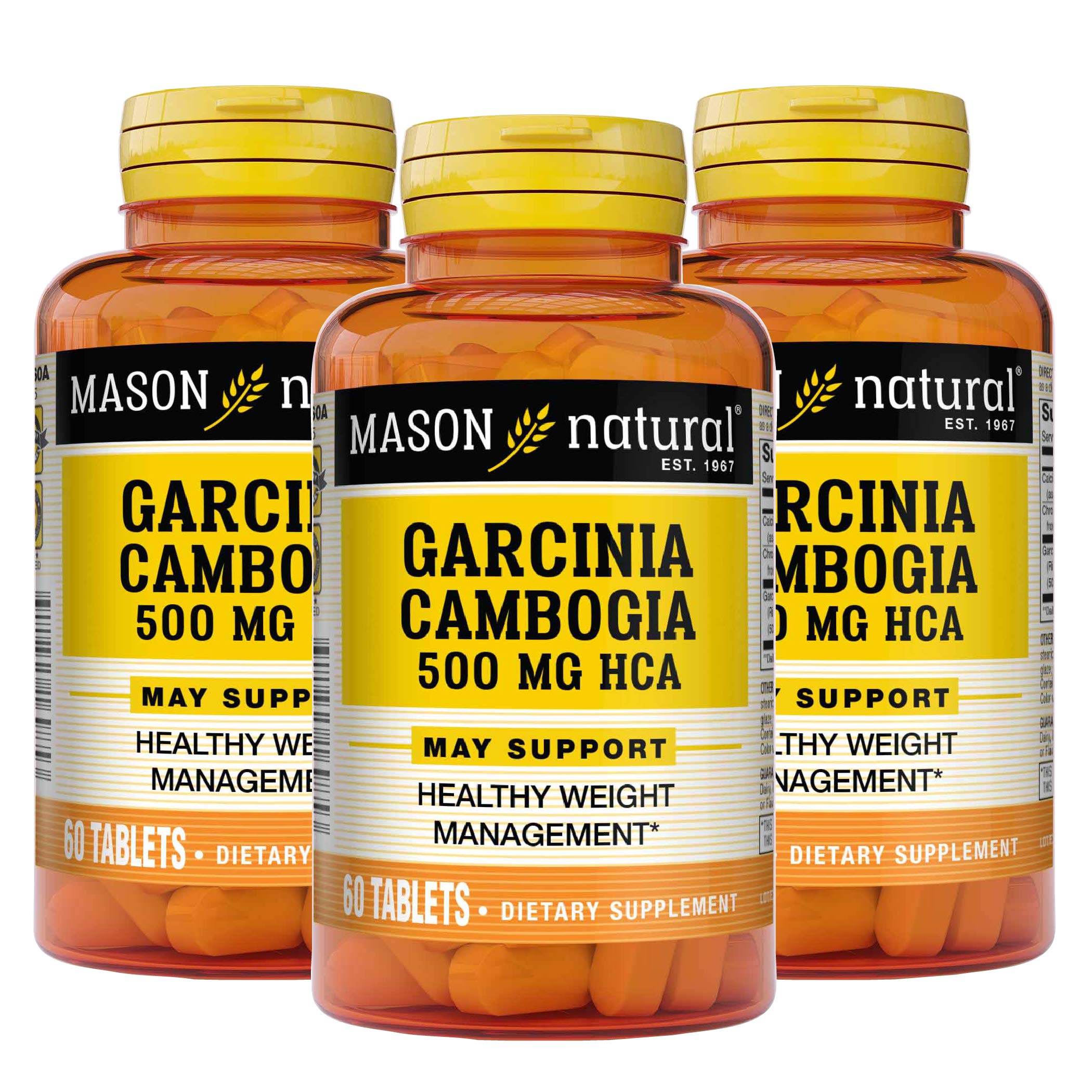 MASON NATURAL Garcinia Cambogia 500 mg HCA with Calcium and Chromium MASON NATURAL uk supplements