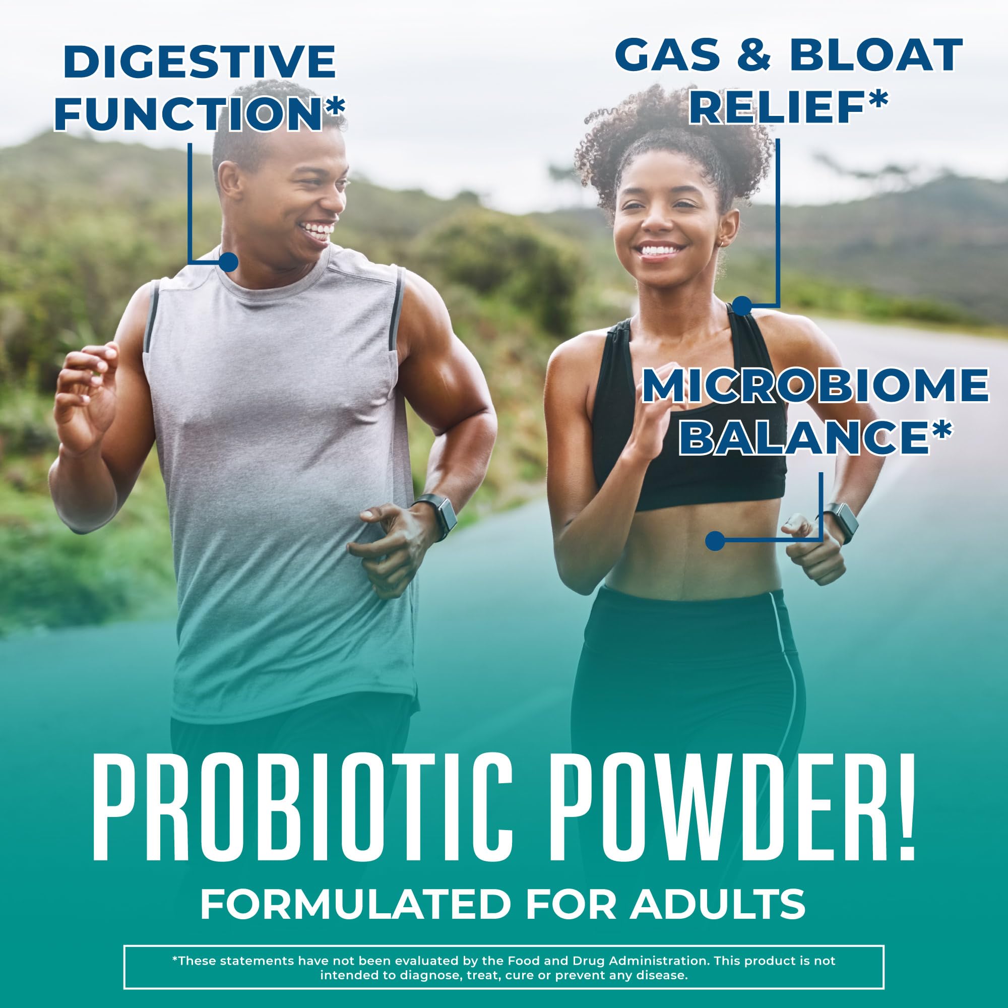 MARYRUTH'S 3-in-1 Gas & Bloat Probiotic Powder | Probiotics for Normal Digestive Function | Probiotics for Women & Men | Prebiotics & Postbiotics | 60 Billion CFU | 23 Unique Strains | 0.5 oz MARYRUTH'S uk supplements