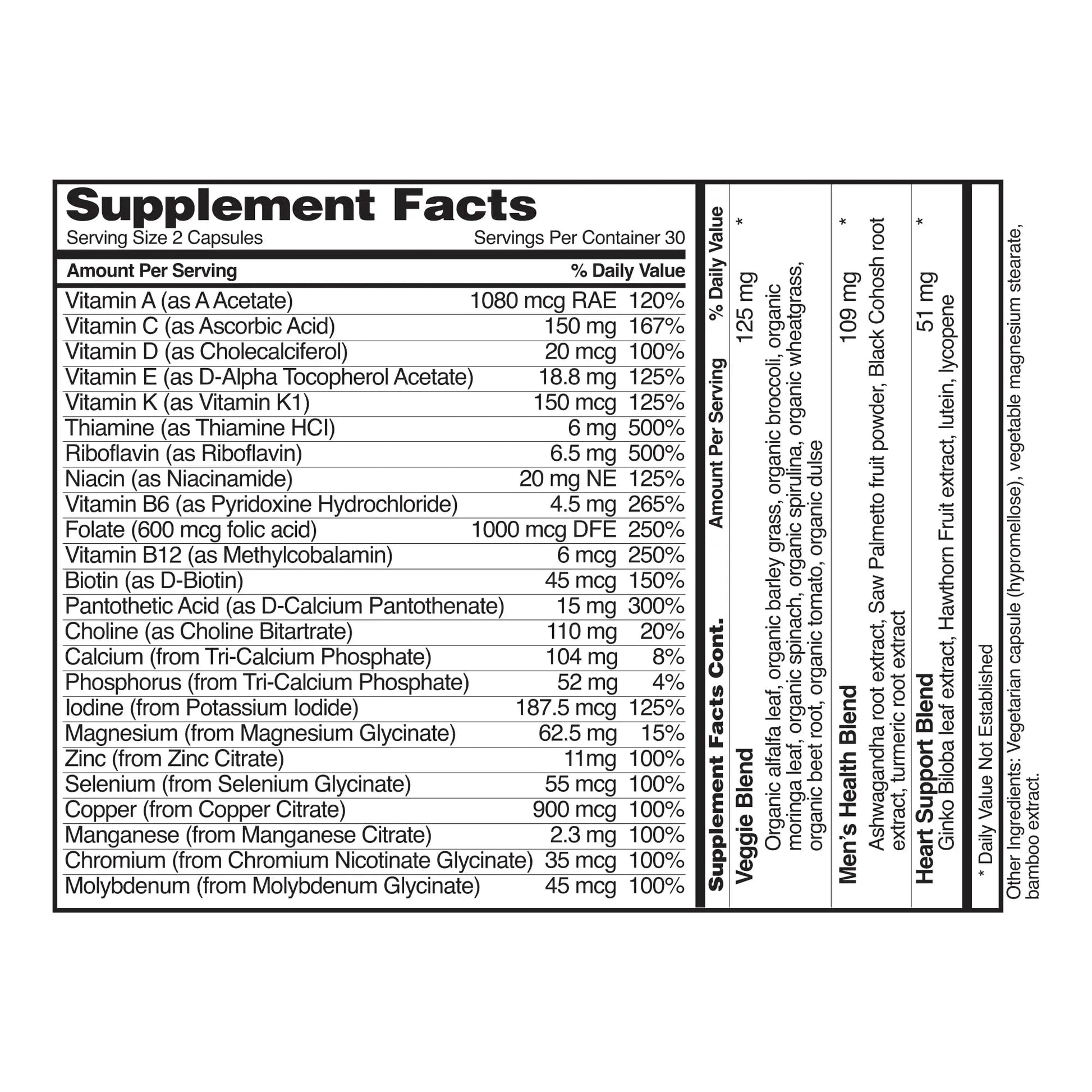 Snap Supplements Men's Multivitamins - Daily Vitamins & Minerals for Men - Vitamin D, B12, Zinc, Herbs & Vitamin C Snap Supplements uk supplements