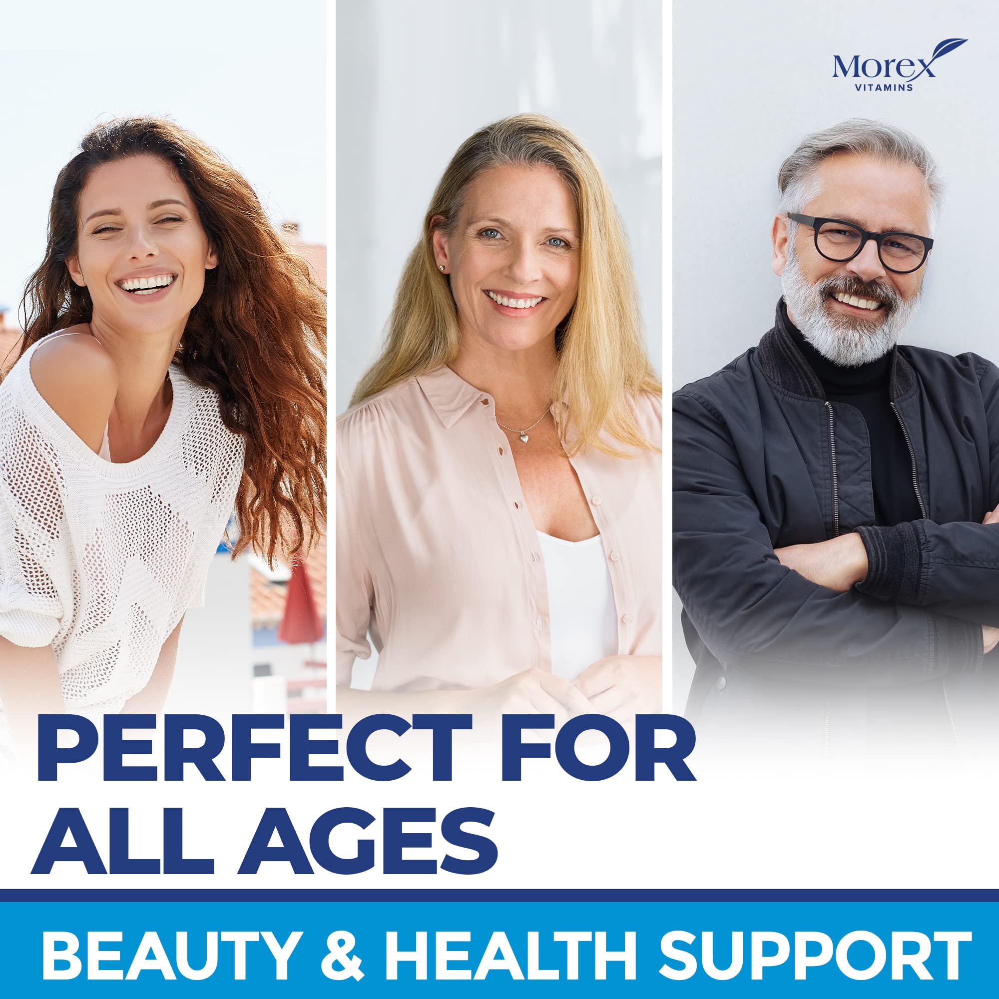 Multi Collagen Pills (Types I, II, III, V & X) - Marine Collagen & Bone Broth Capsules MOREX VITAMINS uk supplements