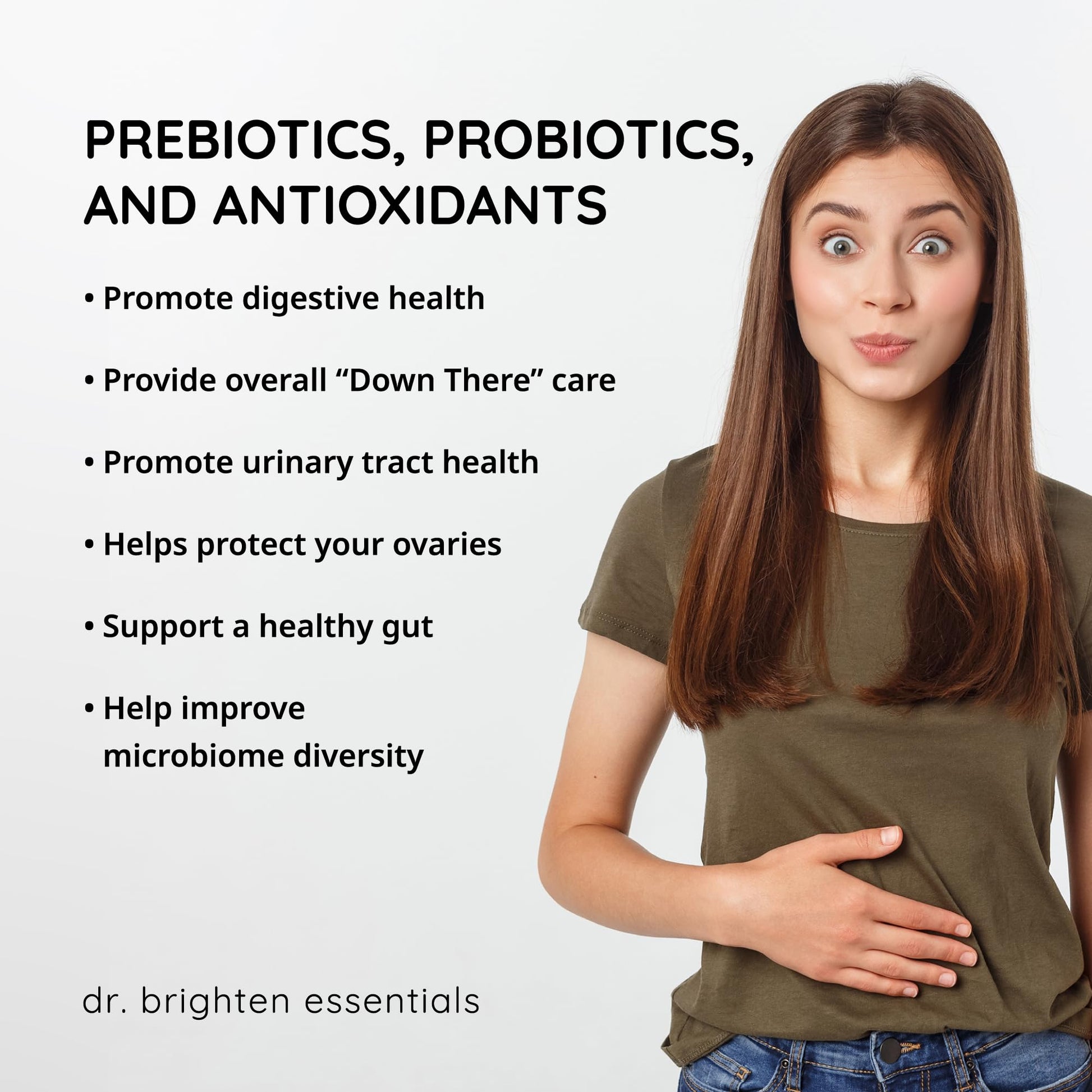 Dr. Brighten Women’s Probiotic - Probiotics, Prebiotics with Antioxidants & Sunfiber for Healthy Hormones, Balanced Female Microbiome, Ovaries and Immune Health - 60 Capsules Dr. Brighten uk supplements