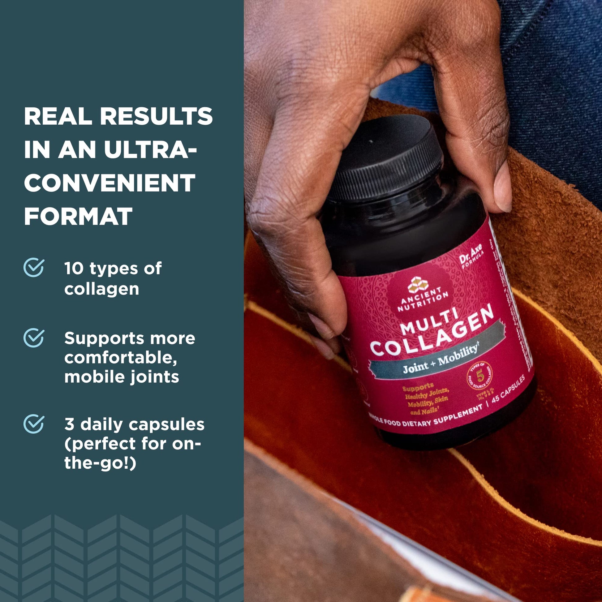 Ancient Nutrition Collagen Pills for Joint Support, Multi Collagen Capsules 45 Ct, Joint + Mobility, Supports Joints, Skin & Nails, Exercise Recovery, Paleo and Keto Friendly, Gluten Free Ancient Nutrition uk supplements