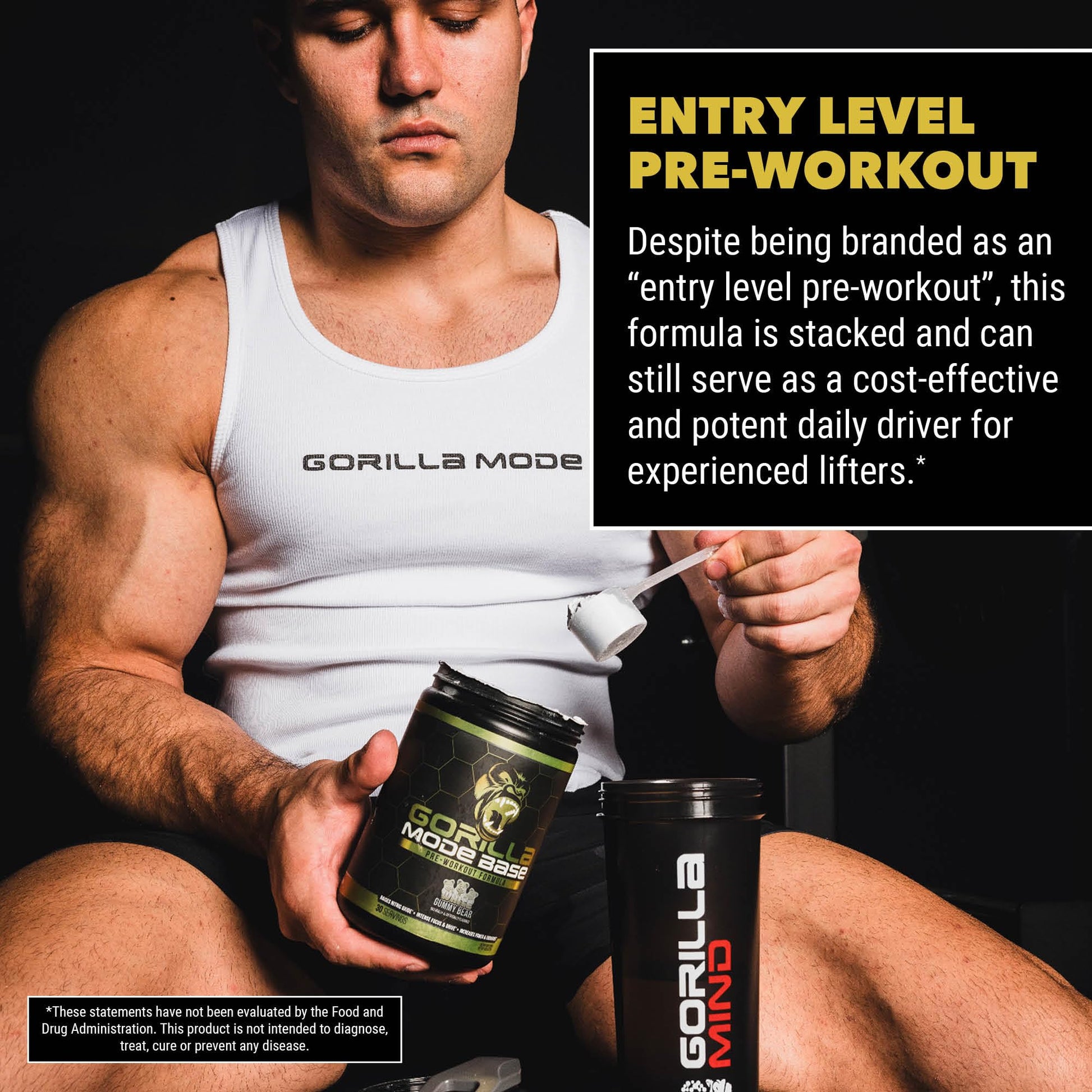 Gorilla Mode Base Pre Workout - Raises Nitric Oxide · Intense Focus & Drive · Endurance Gorilla Mind uk supplements