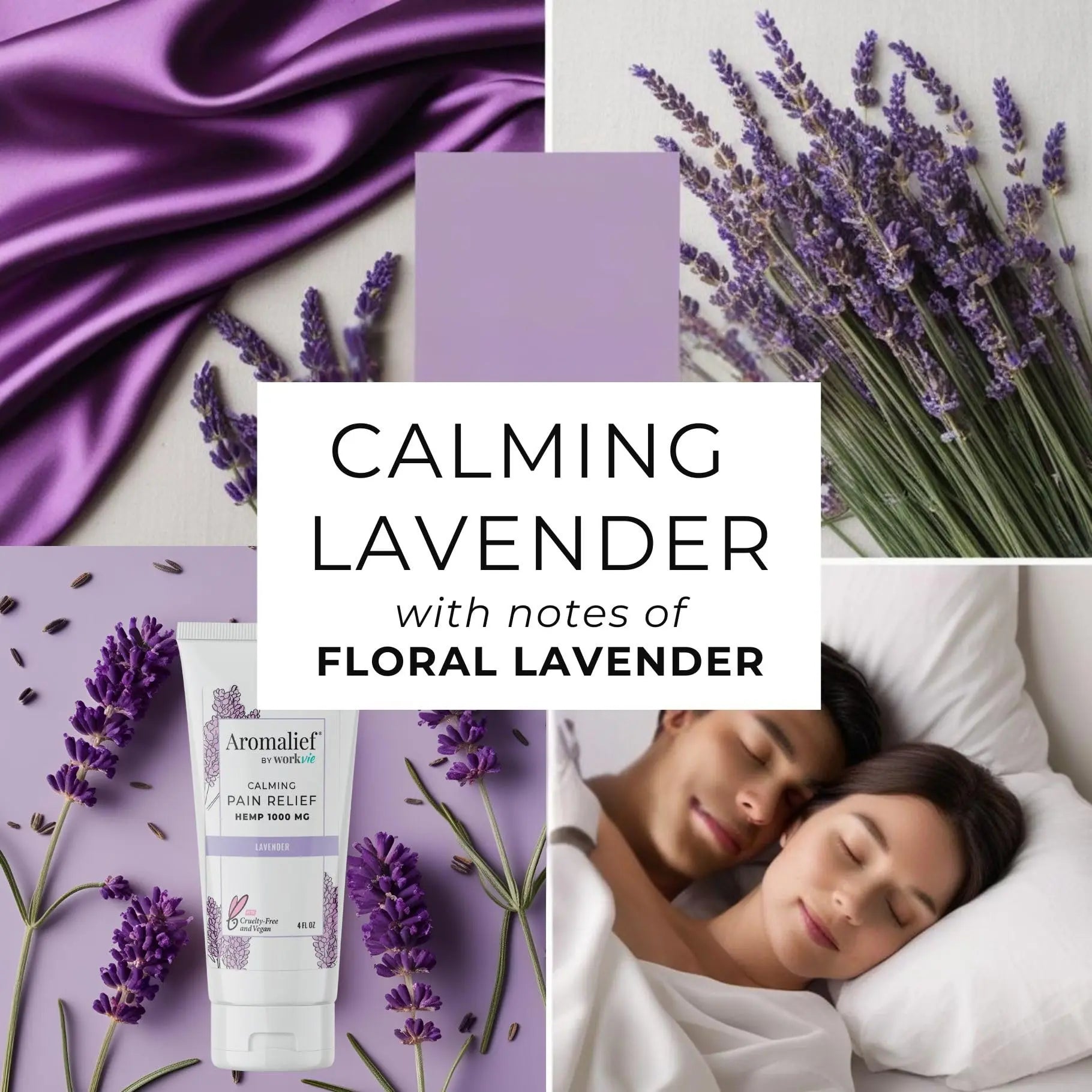 Hemp Cream with Lavender Aromatherapy - 1000MG Made in USA - Muscle & Joint Relief - Menthol, Glucosamine, Chondroitin MSM - Vegan Aromalief uk supplements
