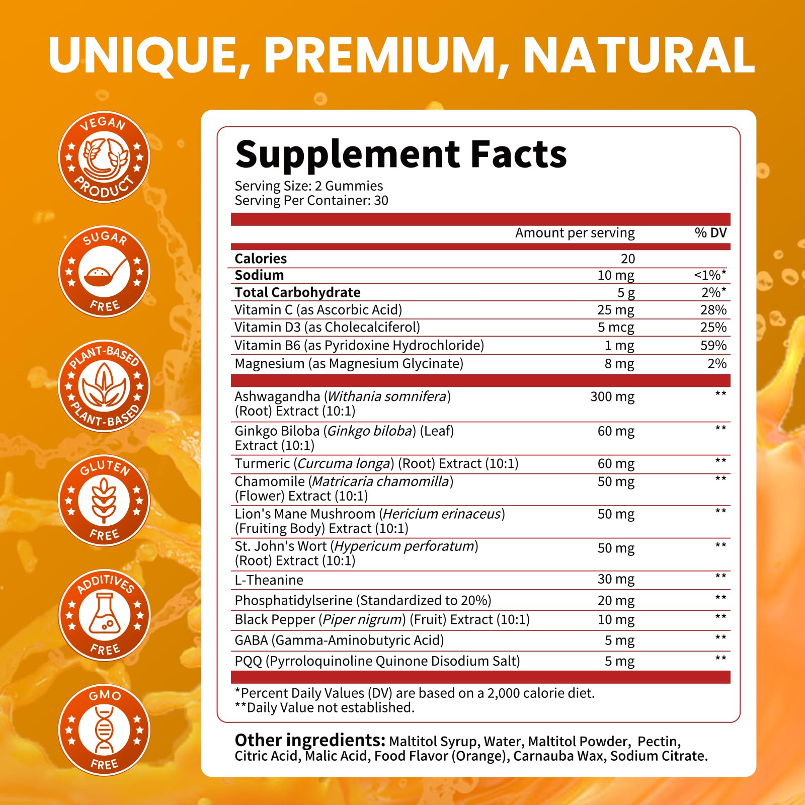 Lukaree Cortisol Supplements for Women & Men, 15 in 1 Cortisol Reducer Manager, Cortisol Calm Gummies with Ashwagandha, Magnesium, L-theanine, GABA - for Mood, Focus, Sleep - Vegan Sugar Free, 60 Ct. Lukaree uk supplements