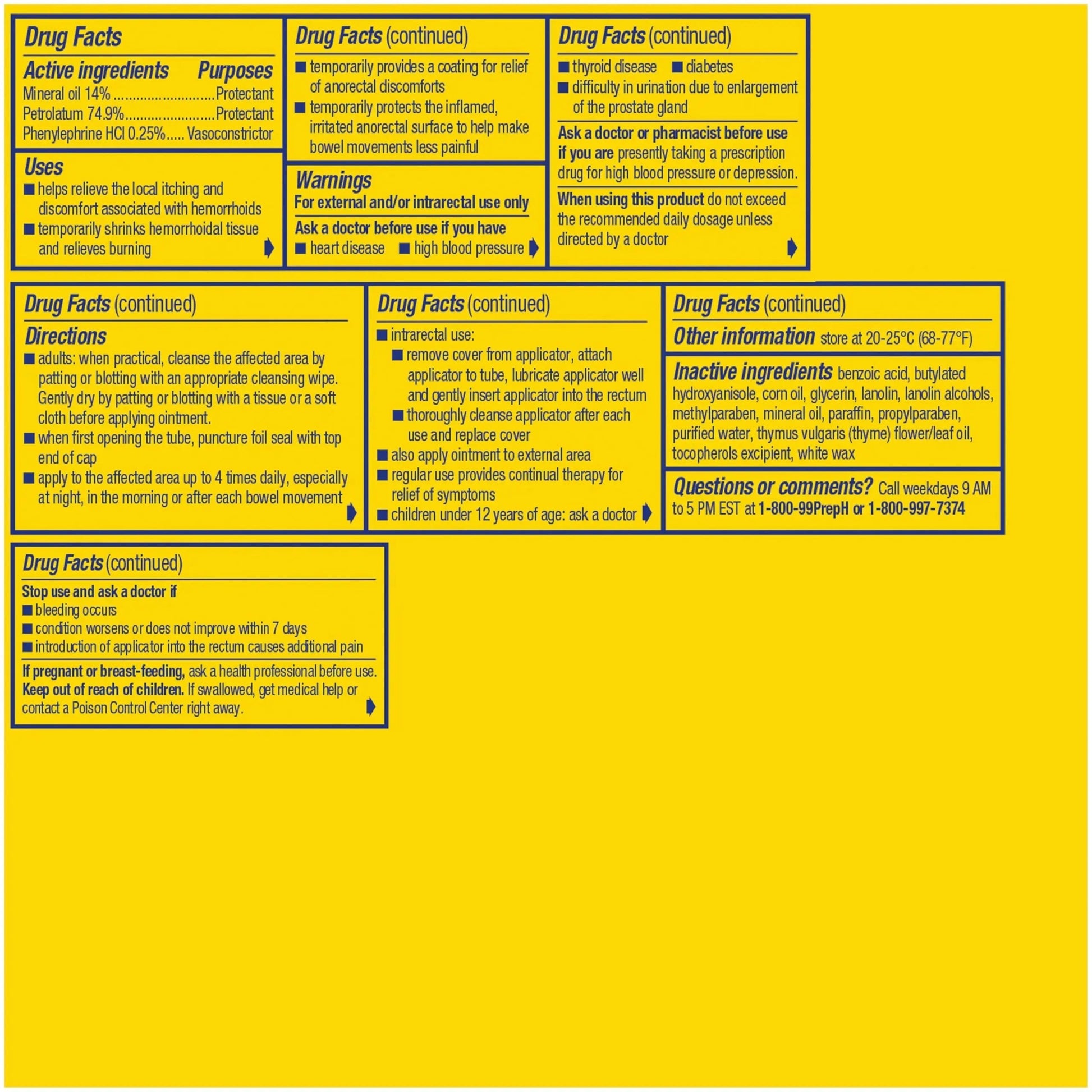 Preparation H Hemorrhoid Ointment, Itching, Burning and Discomfort Relief - 1 Oz Tube Preparation H uk supplements
