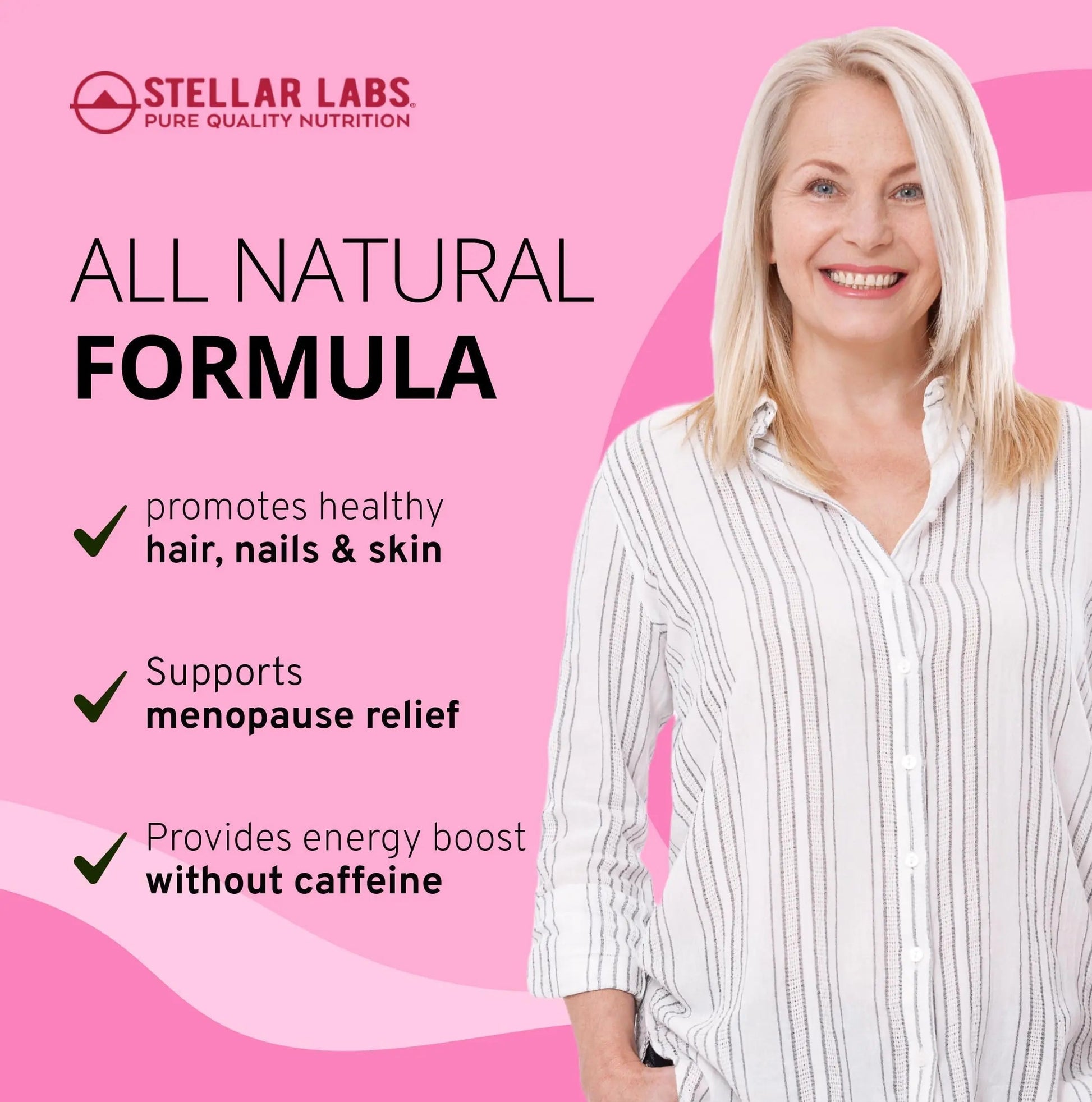 Stellar Labs Low FODMAP Vegan Women's Ultra Multi-Vitamin | Easy to Digest Daily Multivitamin Without Iron | Low Energy Supplement, Female Support | Stellar Labs uk supplements