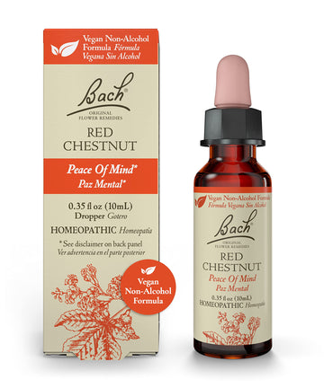 Bach Original Flower Remedies, Red Chestnut for Peace of Mind (Non-Alcohol Formula) Bach uk supplements