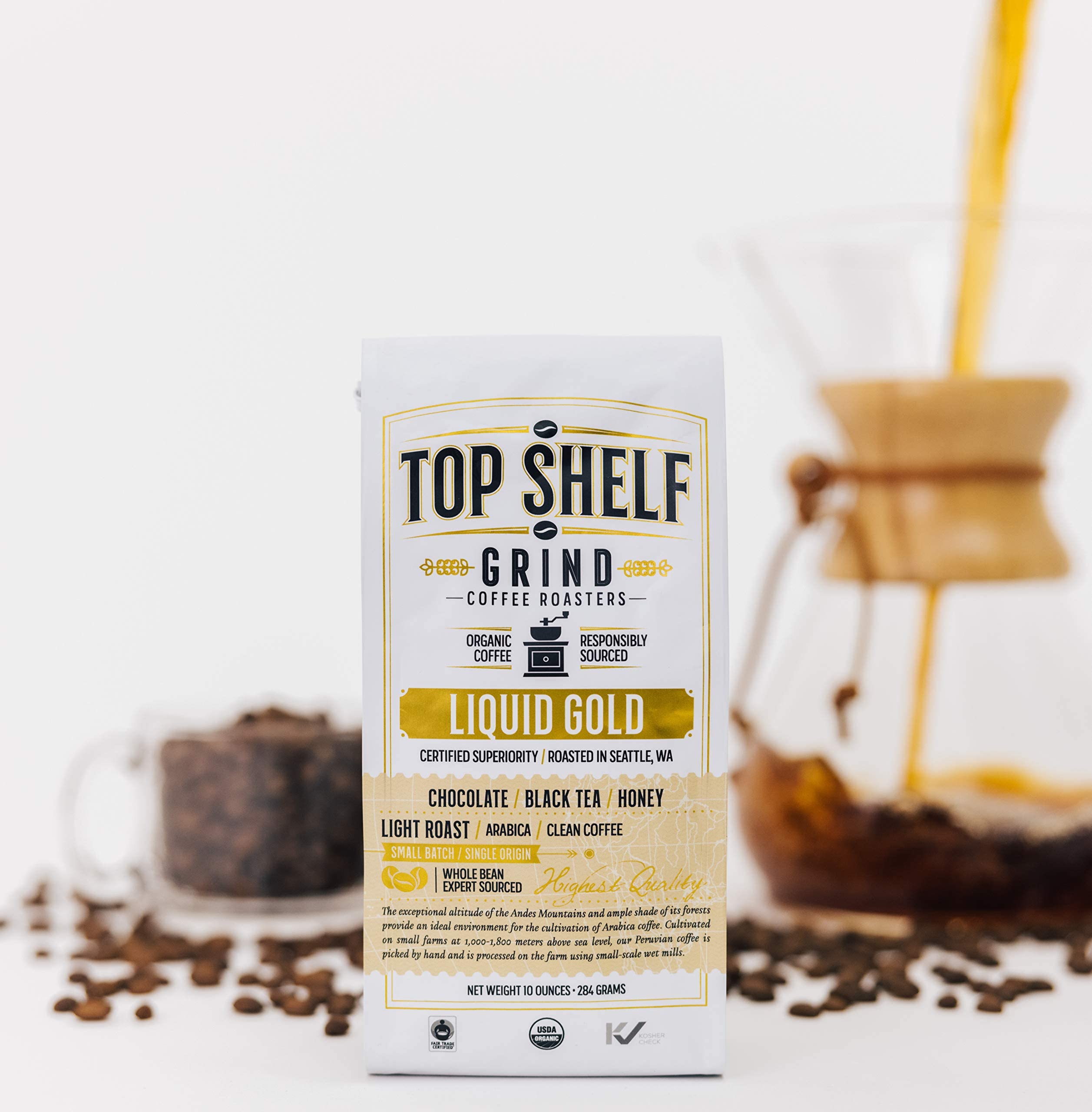 Organic Light Roast Whole Bean Coffee, The Best Espresso Beans from Peru Join Top Shelf Grind uk supplements