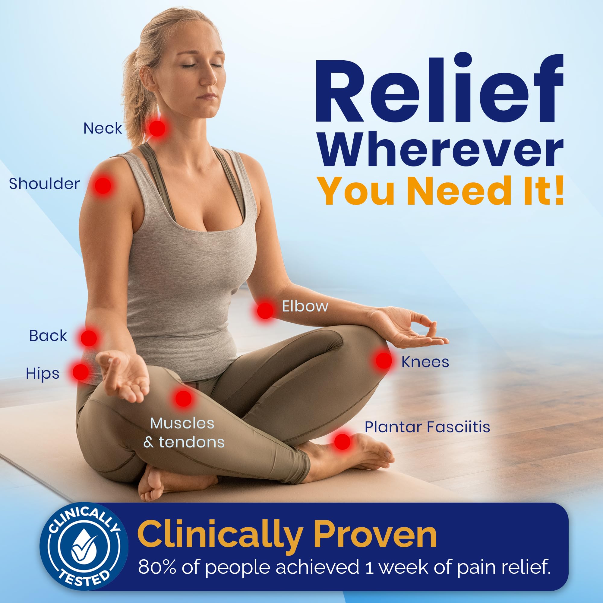 PainPause Long Lasting Pain Relief - Back, Hip, Knee, Neck, Plantar Fasciitis, and Others - Relief for Up to 7 Days, Clinically Tested, 4 Devices in 2 Pouches PainPause uk supplements