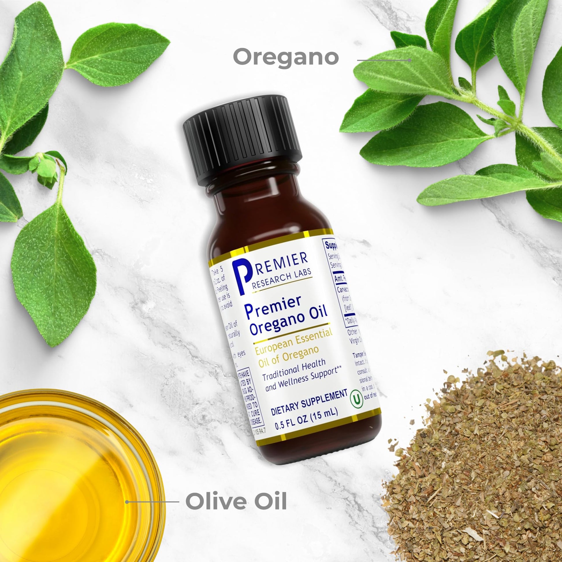 Premier Research Labs Premier Oregano Oil - Oil of Oregano Drops with Carvacrol, Edible Oregano Essential Oil Supplement for Immune & Gut Health - 0.5 Fl Oz Premier Research Labs uk supplements