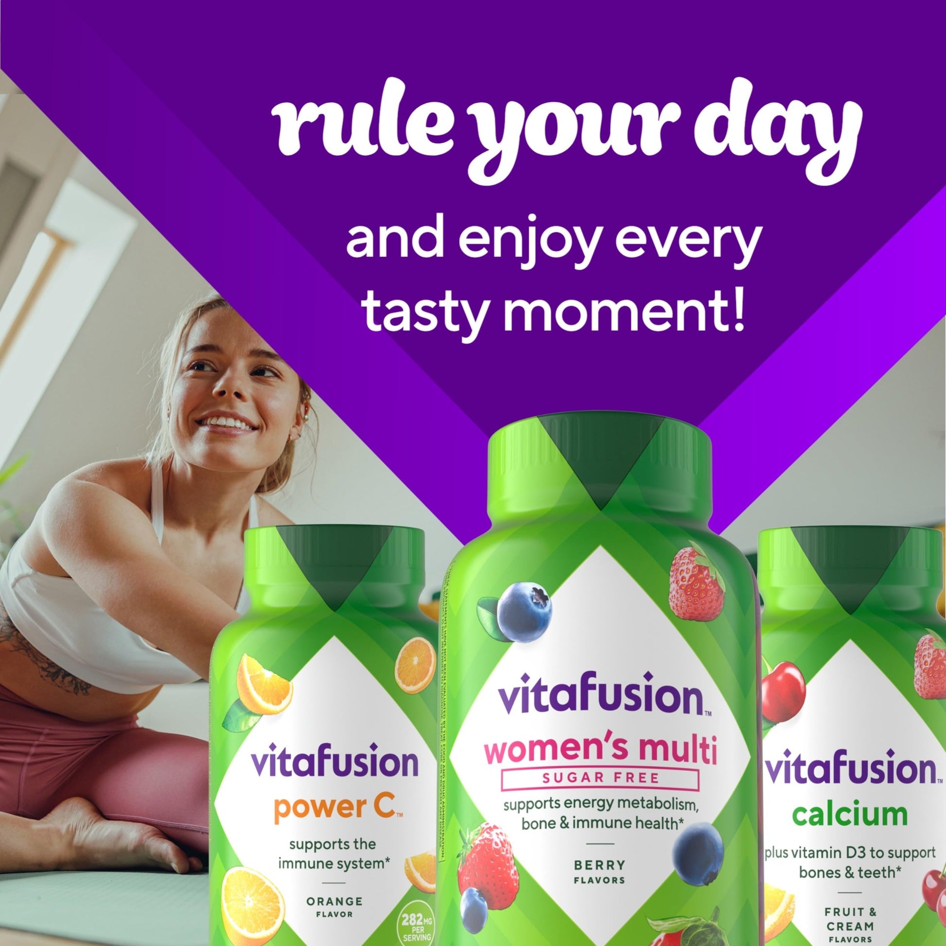 Vitafusion Women’s Sugar Free Daily Multivitamin Supplement, Keto Diet Friendly Adult Gummy Vitamin for Energy Vitafusion uk supplements