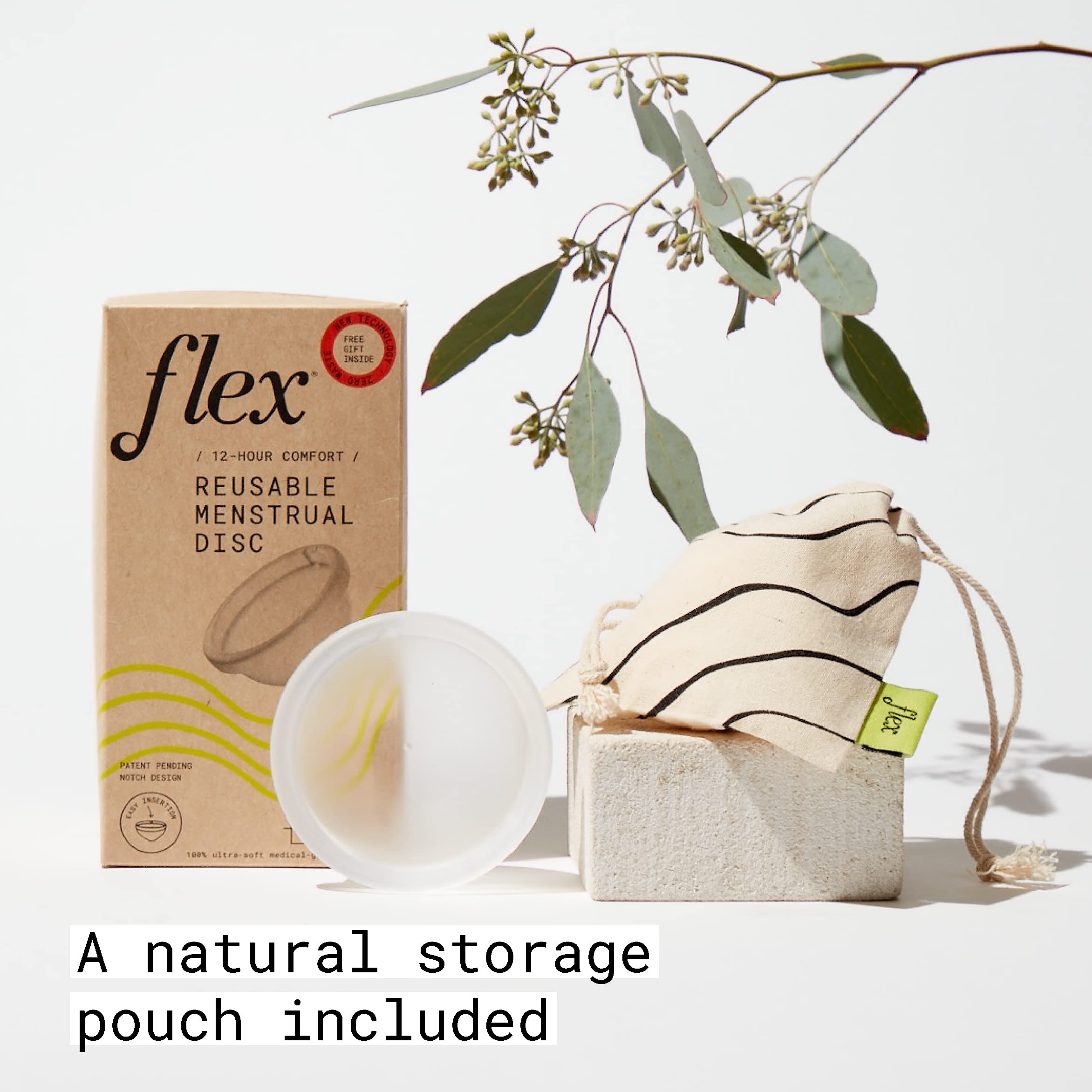 Flex Reusable Disc | Reusable Menstrual Disc | Tampon, Pad, and Cup Alternative | Capacity of 6 Super FLEX uk supplements