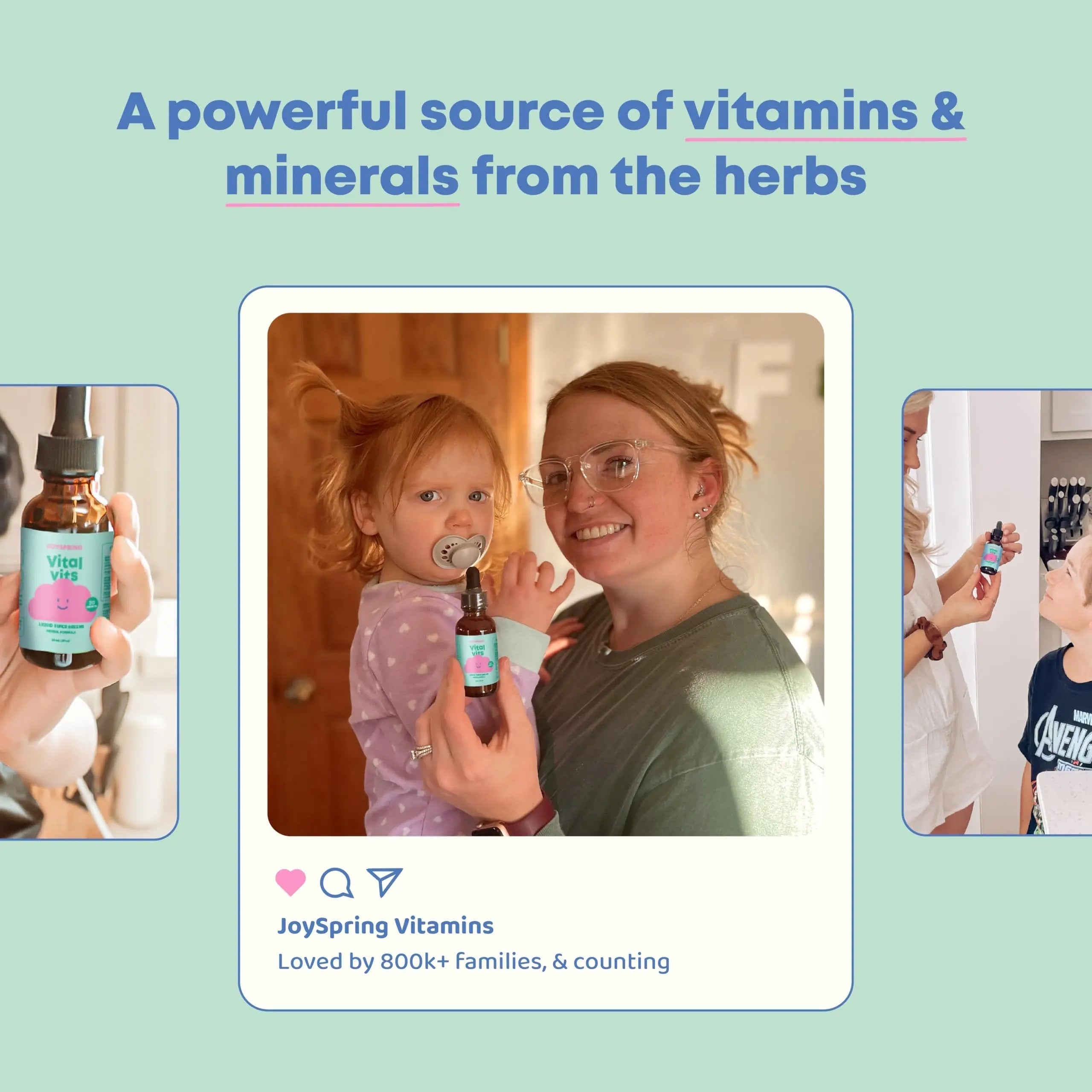 JoySpring Vital Vits - Kids Liquid Multivitamin - 1 fl oz (30 Servings) | Herbal Liquid Vitamins for Kids | Natural Flavor | JoySpring uk supplements