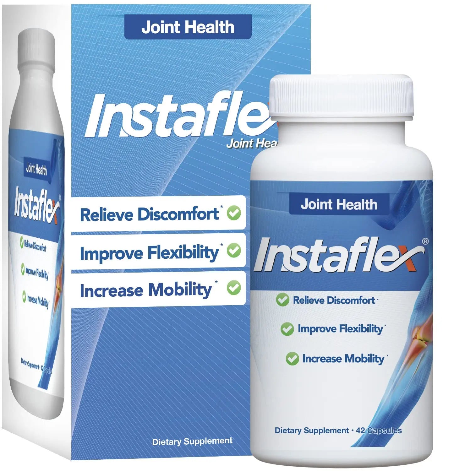 Instaflex Joint Support Supplement for Men and Women - Glucosamine, MSM, White Willow, Turmeric, Ginger, Cayenne, Hyaluronic Acid - 42 Capsules Instaflex uk supplements
