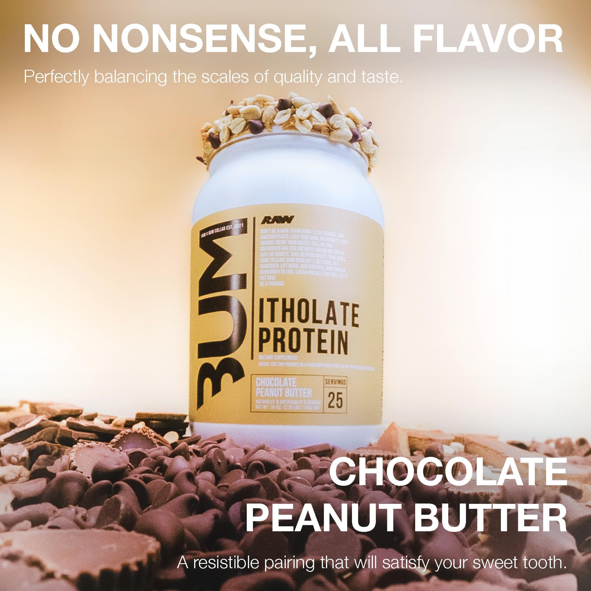 RAW Whey Isolate Protein Powder, Chocolate Peanut Butter (CBUM Itholate) - 100% Grass RAW uk supplements