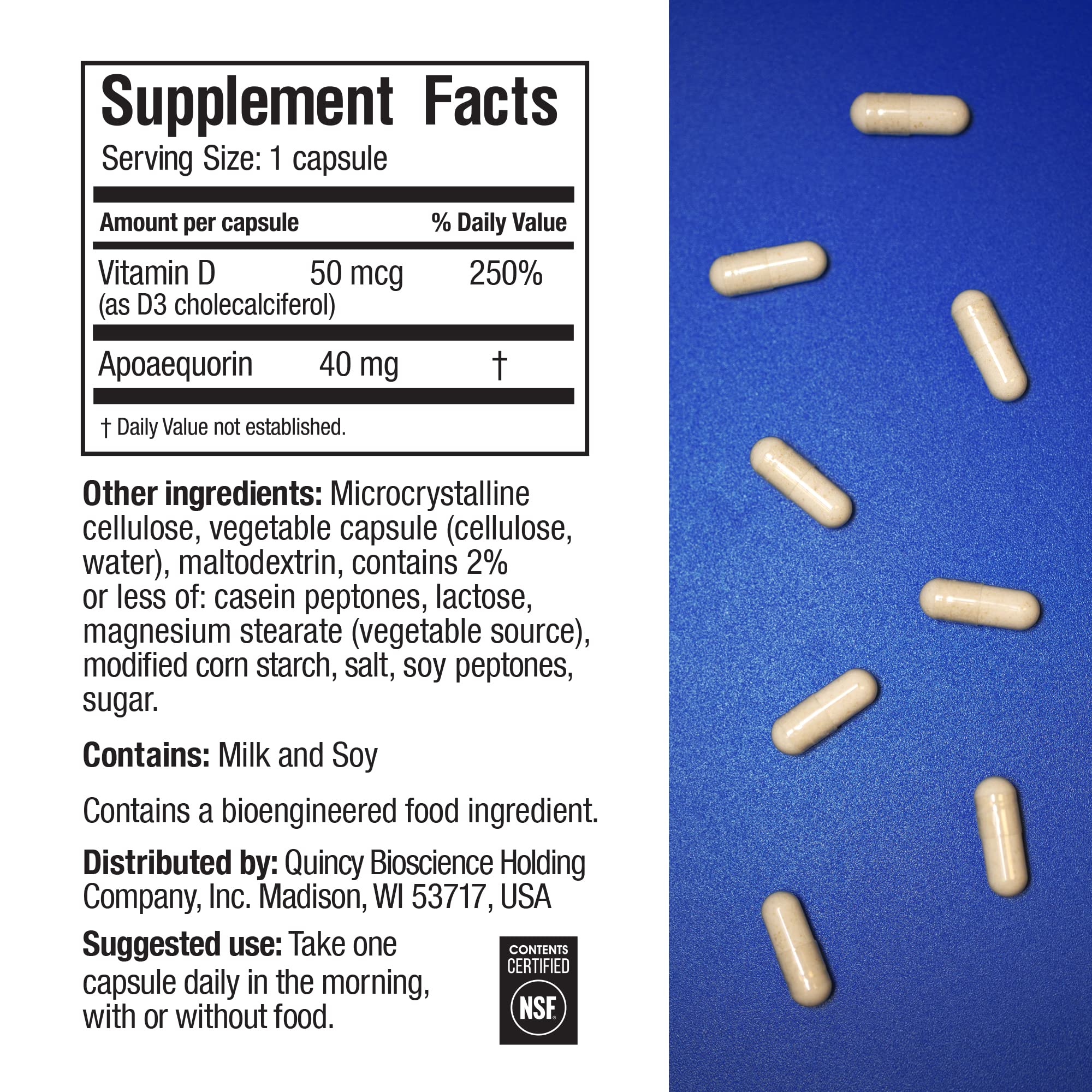 Prevagen Improves Memory - Professional Formula 40mg, 30 Capsules |1 Pack| with Apoae Prevagen uk supplements