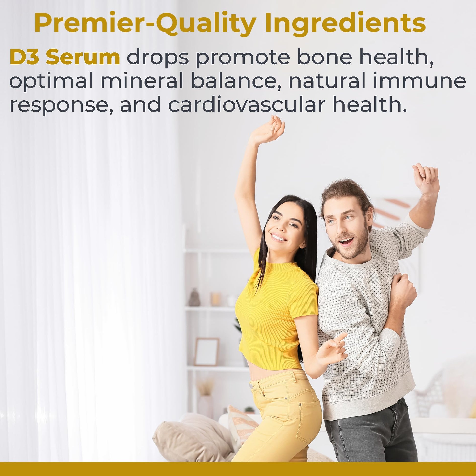 Premier Research Labs Vitamin D3 Serum - Liquid Vitamin D Oil Drops for Adults, Liquid Vitamin D3 5000 IU, Sublingual Vit D3 Liquid - 0.43 fl oz Premier Research Labs uk supplements