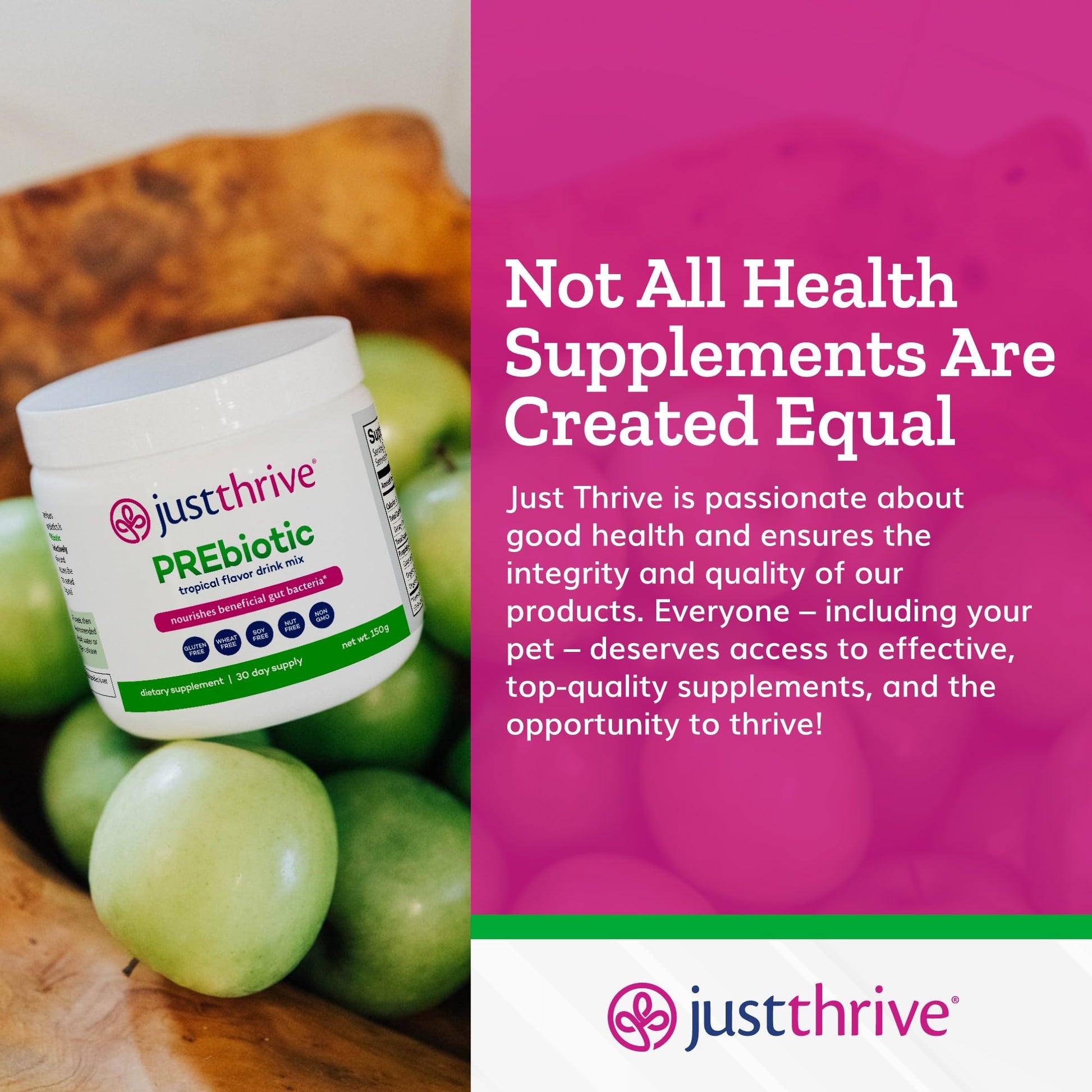 Just Thrive PREbiotic Powder - Digestive and Immune Support Supplement, 150 g Just Thrive uk supplements