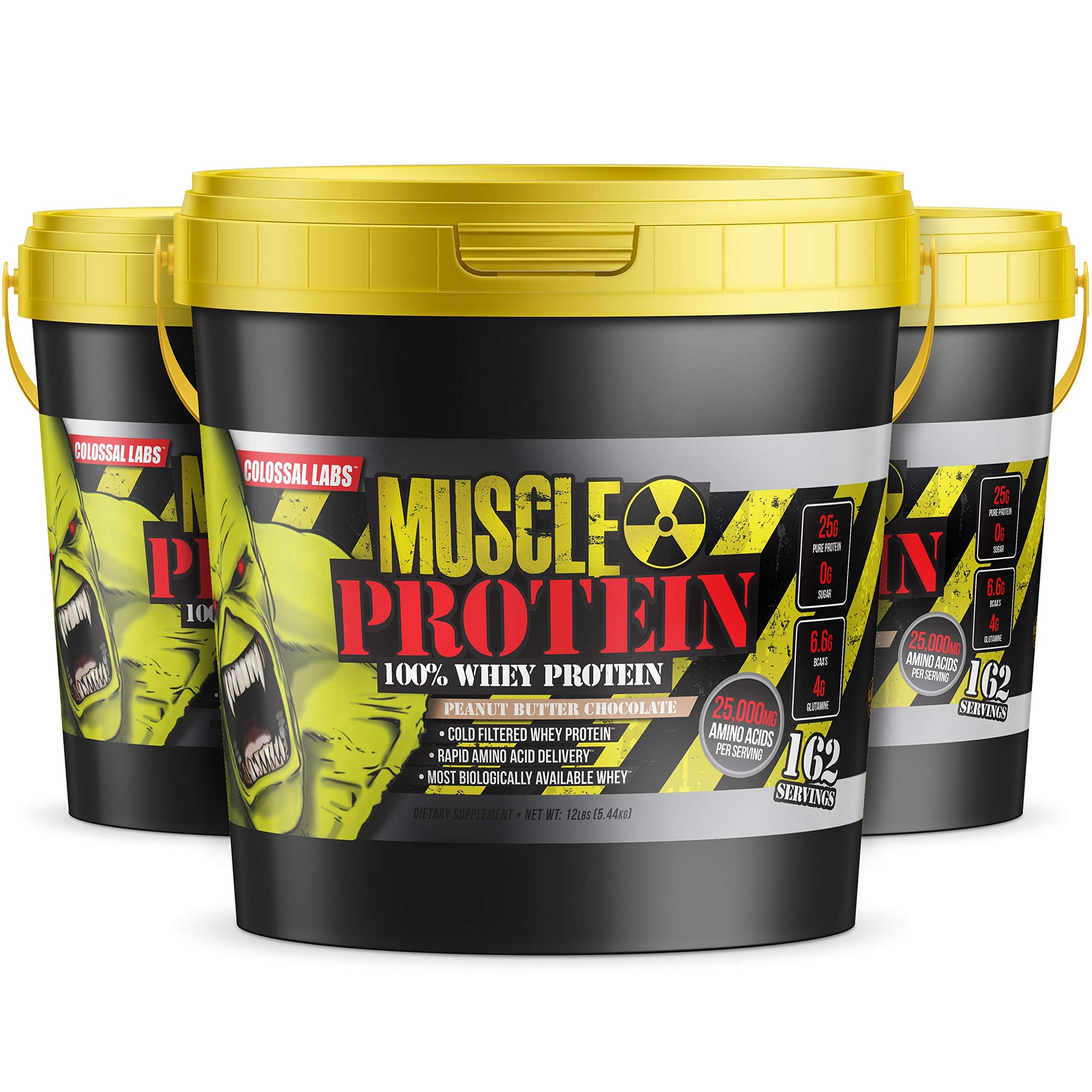 COLOSSAL LABS Muscle Growth Whey Protein [12 lbs/Pack of 1]–Peanut Butter Chocolate COLOSSAL LABS uk supplements