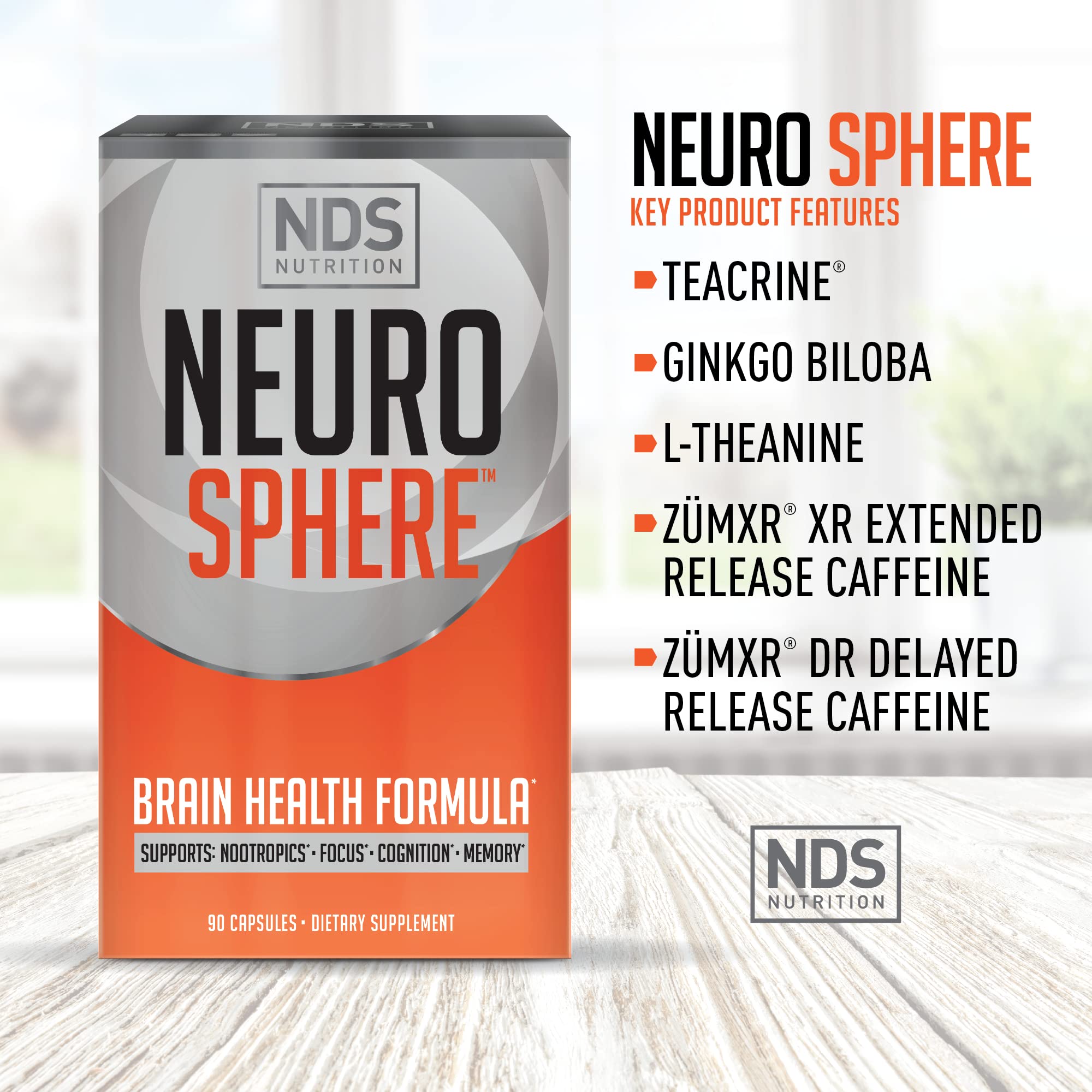 FitLife Brands Nutrition Neuro Sphere - Brain Health Formula - Nootropic, Increase Focus and Energy, Enhance Concentration, Antioxidant and Immunity Support - 90 Capsules FitLife Brands uk supplements