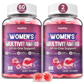 Veyttisy Methylated Multivitamin Gummy for Women - Womens Multivitamin Gummies with Vitamins A C D E, Methylated Folate, Biotin, B Complex Veyttisy uk supplements
