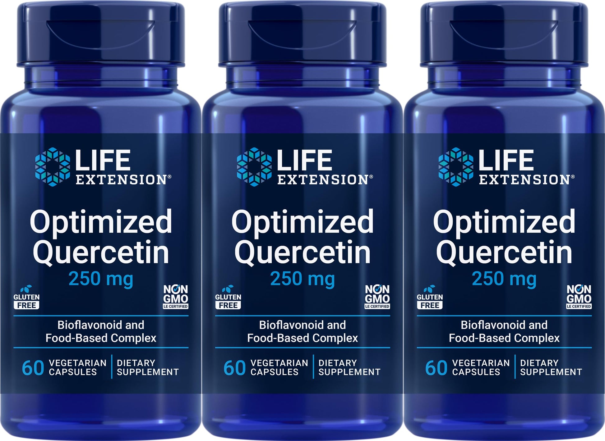 Life Extension Optimized Quercetin Capsules, 60 Vegetarian Capsules (Pack of 3) Life Extension uk supplements