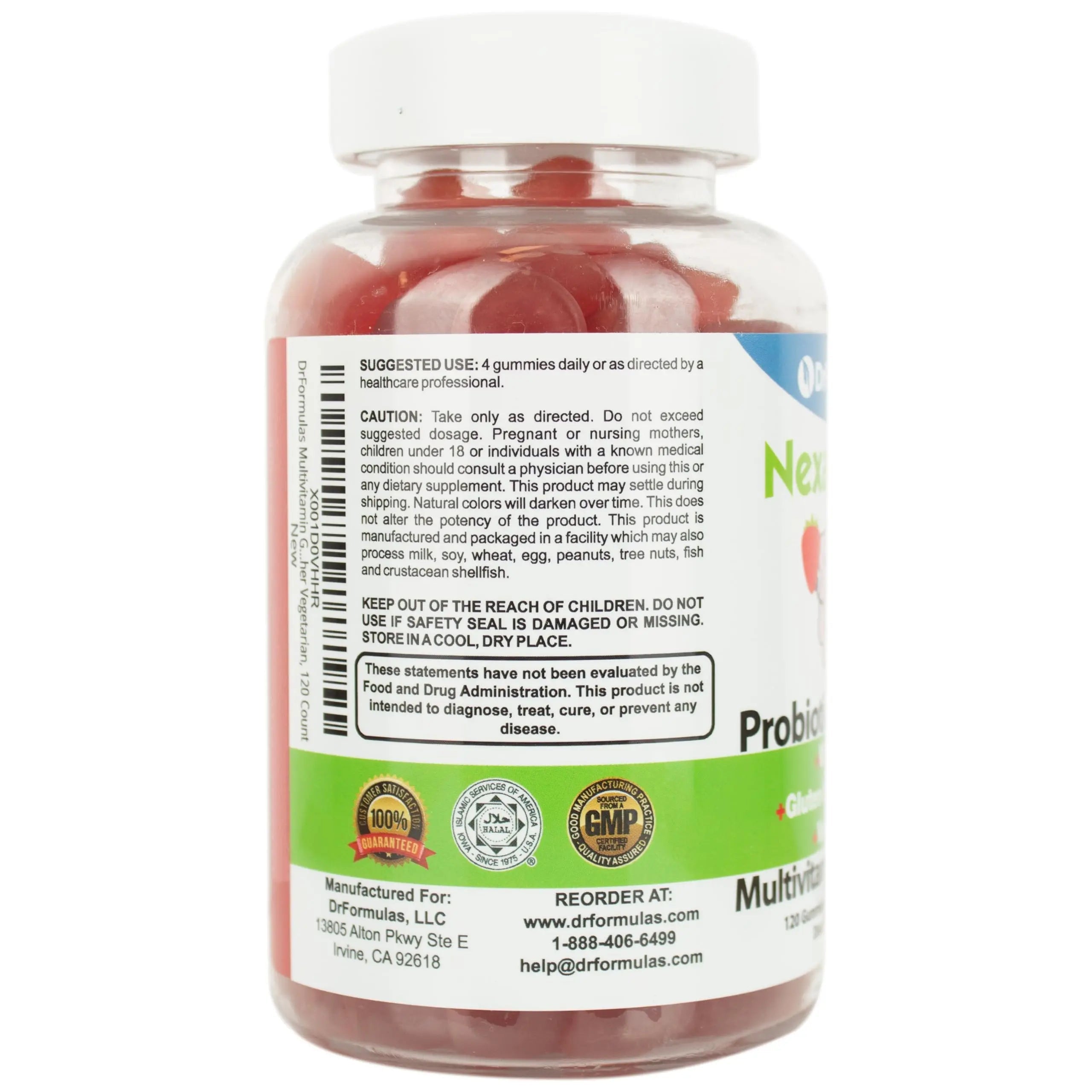 DrFormulas Multivitamin Gummies with Omega 3 and Probiotics for Kids and Adults with Vitamin C | Nexabiotic with Vitamin A, C, D3, E, B6, B12 DrFormulas uk supplements