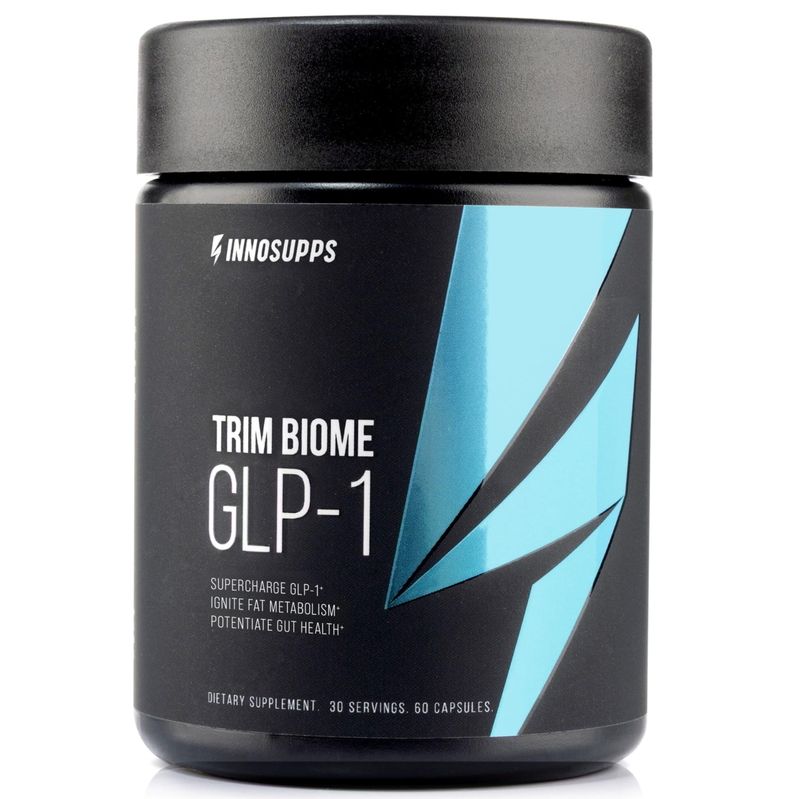 InnoSupps Trim Biome GLP-1 - Gut Health + Metabolic Support* - Prebiotic + Probiotic + Postbiotic - Akkermansia + Berberine - 60 Capsules. 30 Servings InnoSupps uk supplements