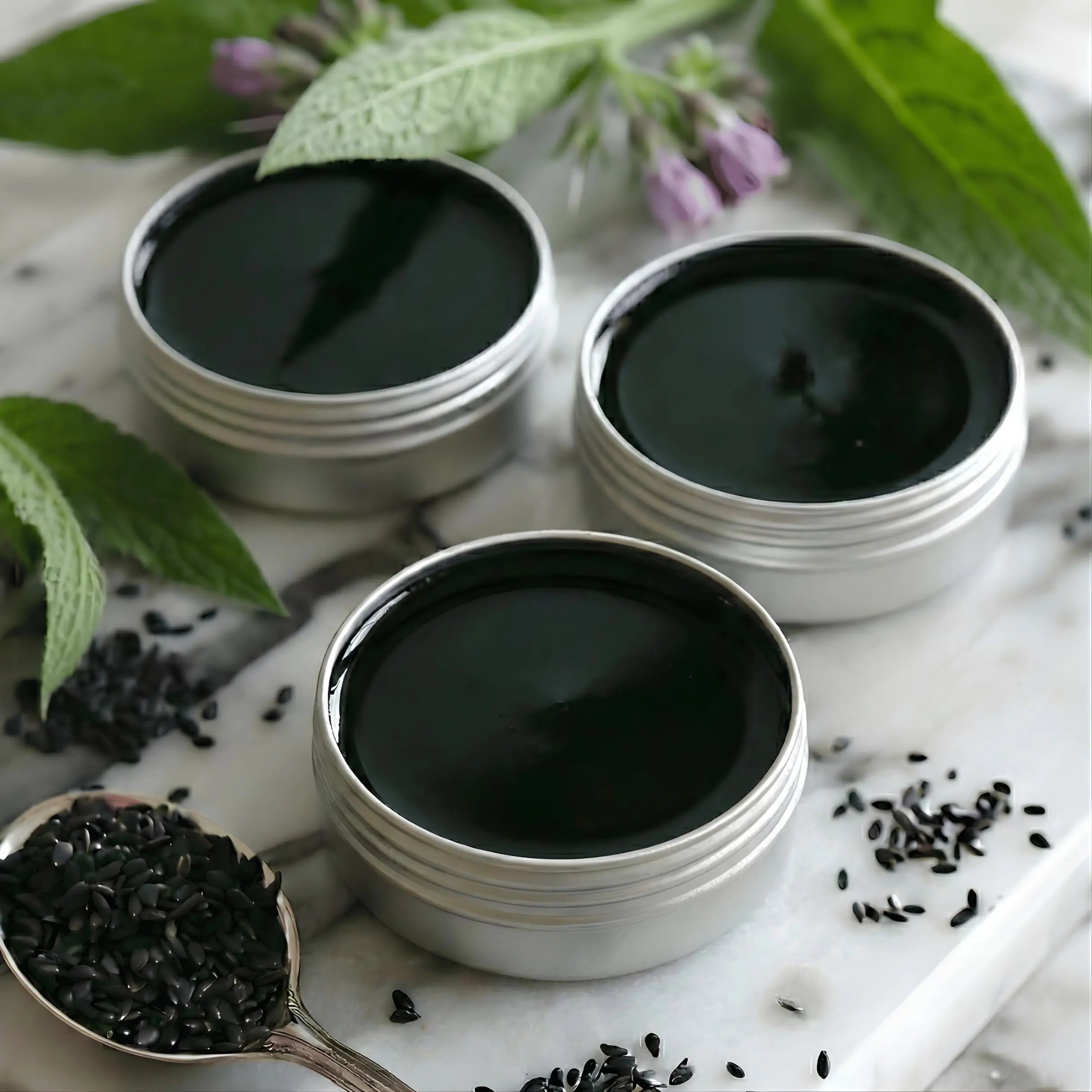 Wild Castle DNA Organics Black Seed Oil Comfrey Salve 2.3 oz – Organic Herbal Salve for Joint and Muscles & Tattoo Care. Balm for Soothing Relief. Handcrafted, Slow-Infused, No Chemical Fillers Wild Castle uk supplements