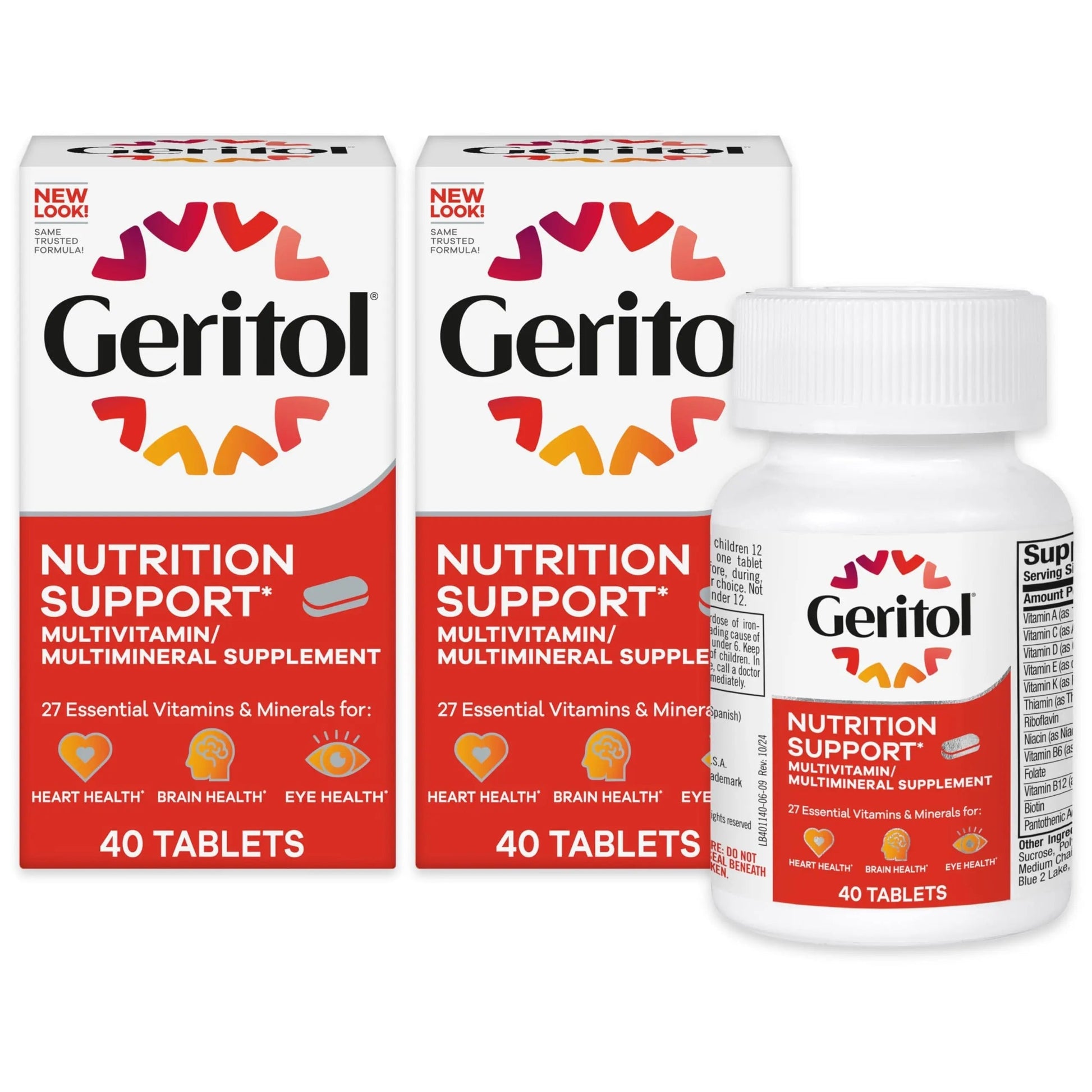 Geritol, Multivitamin Supplement, Contains Antioxidants, Vitamins B, C, E & D and Iron, 27, Minerals, Gluten-Free Geritol uk supplements