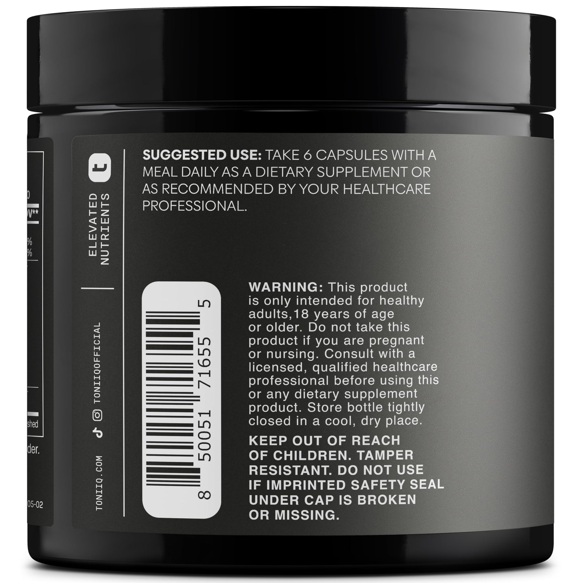 HGH Supplements for Men & Women (240 Count) 3,550mg+ Support Muscle Growth & Healthy Levels of Human Growth Hormone for Men, with High-Purity Arginine, Ornithine, Lysine, Tribulus, and Ashwagandha TQ Toniiq uk supplements